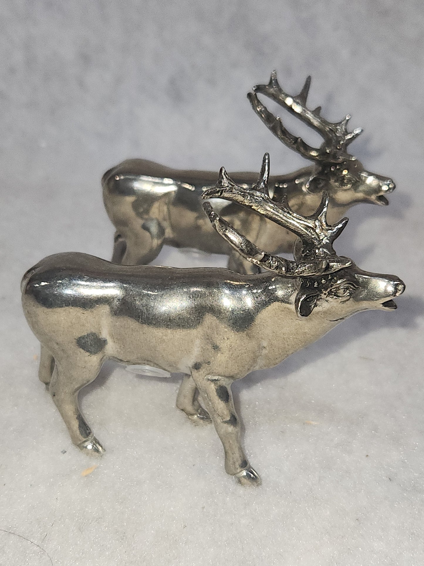 Vagabond Pewter deer salt and pepper set reindeer elk deer sps13