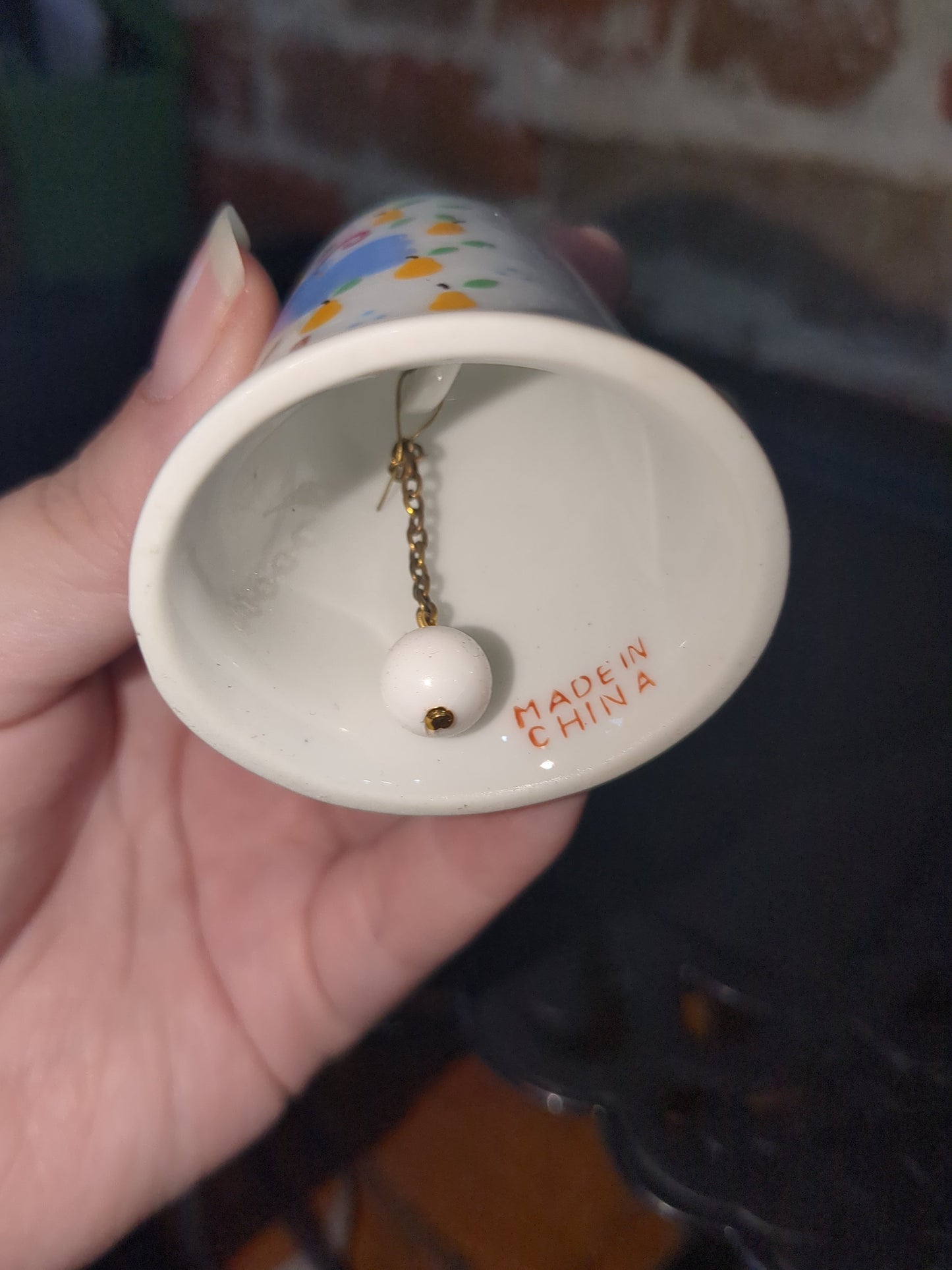 Vintage 1986 Lillian Vernon "Partridge In A Pear Tree" Christmas Ornament Bell bell970