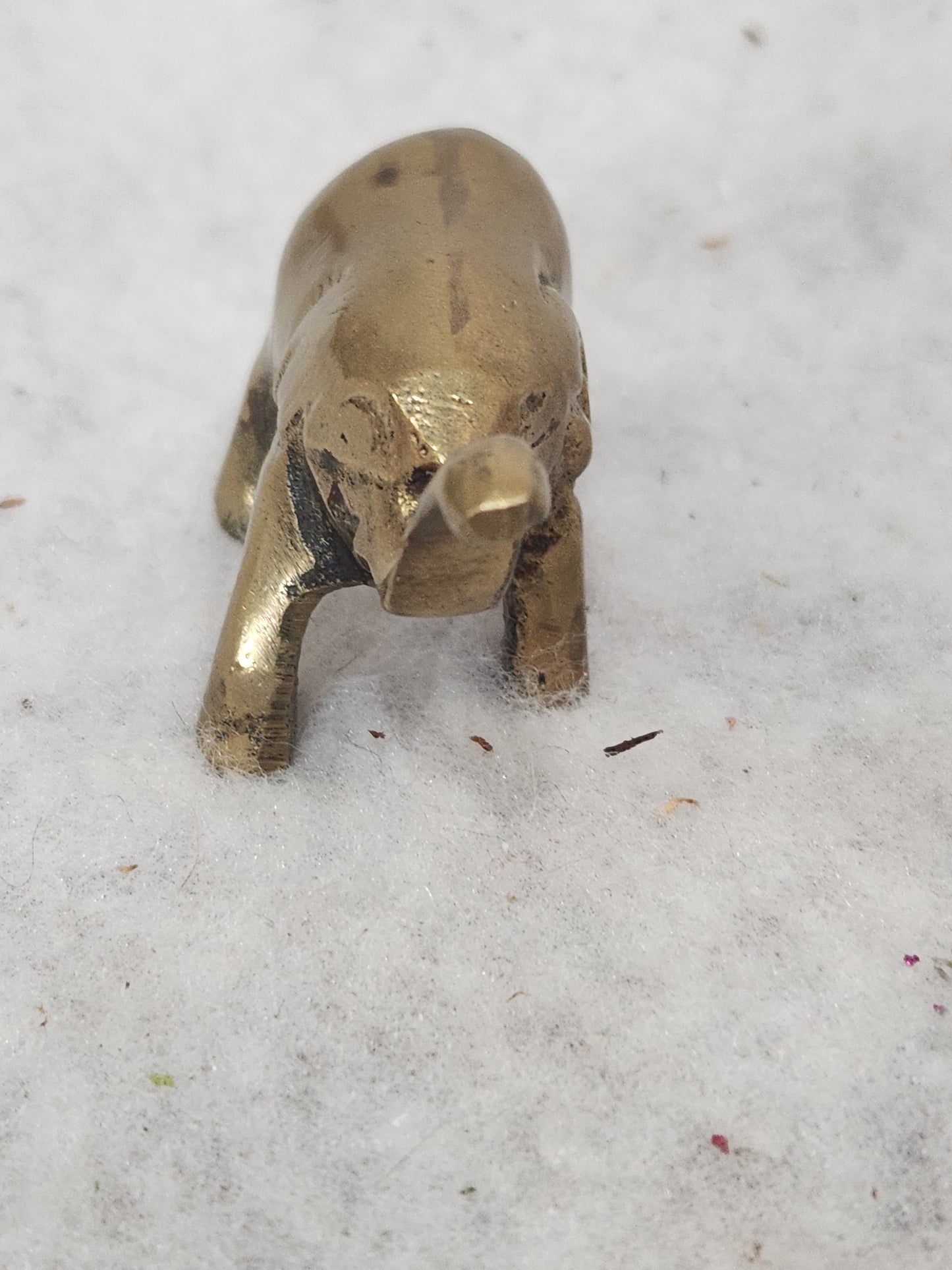 Miniature brass elephant br88