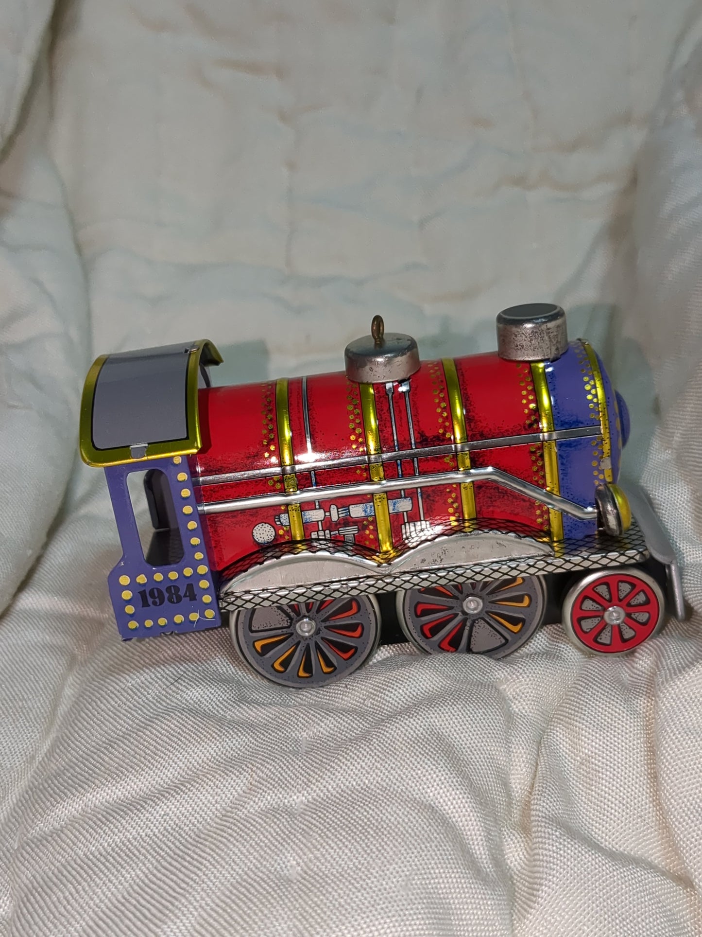 Vintage 1984 Hallmark tin locomotive series train #3 hh293