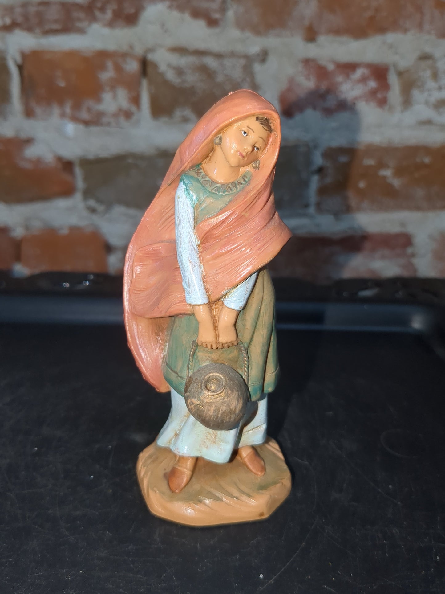 Vintage Fontanini 5" centennial collection nativity made in Italy Jesus Mary Joseph, wise men, camel, goat, sheep, Angel, John, Josiah, Naamah, stable fn79