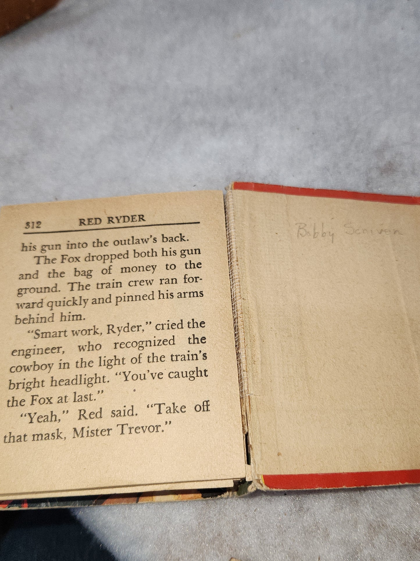 Vintage Big Little Book Better Little Book Red Ryder and the Outlaw of Painted Valley missing pages for decor