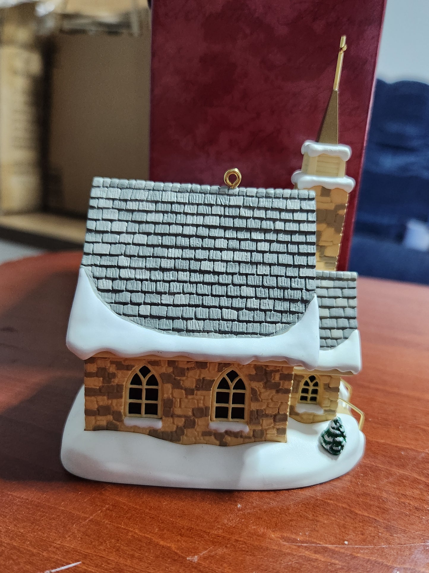 Vintage Hallmark Keepsake Ornament The Stone Church Magic 1st in Candlelight Services Series 1998 ho154