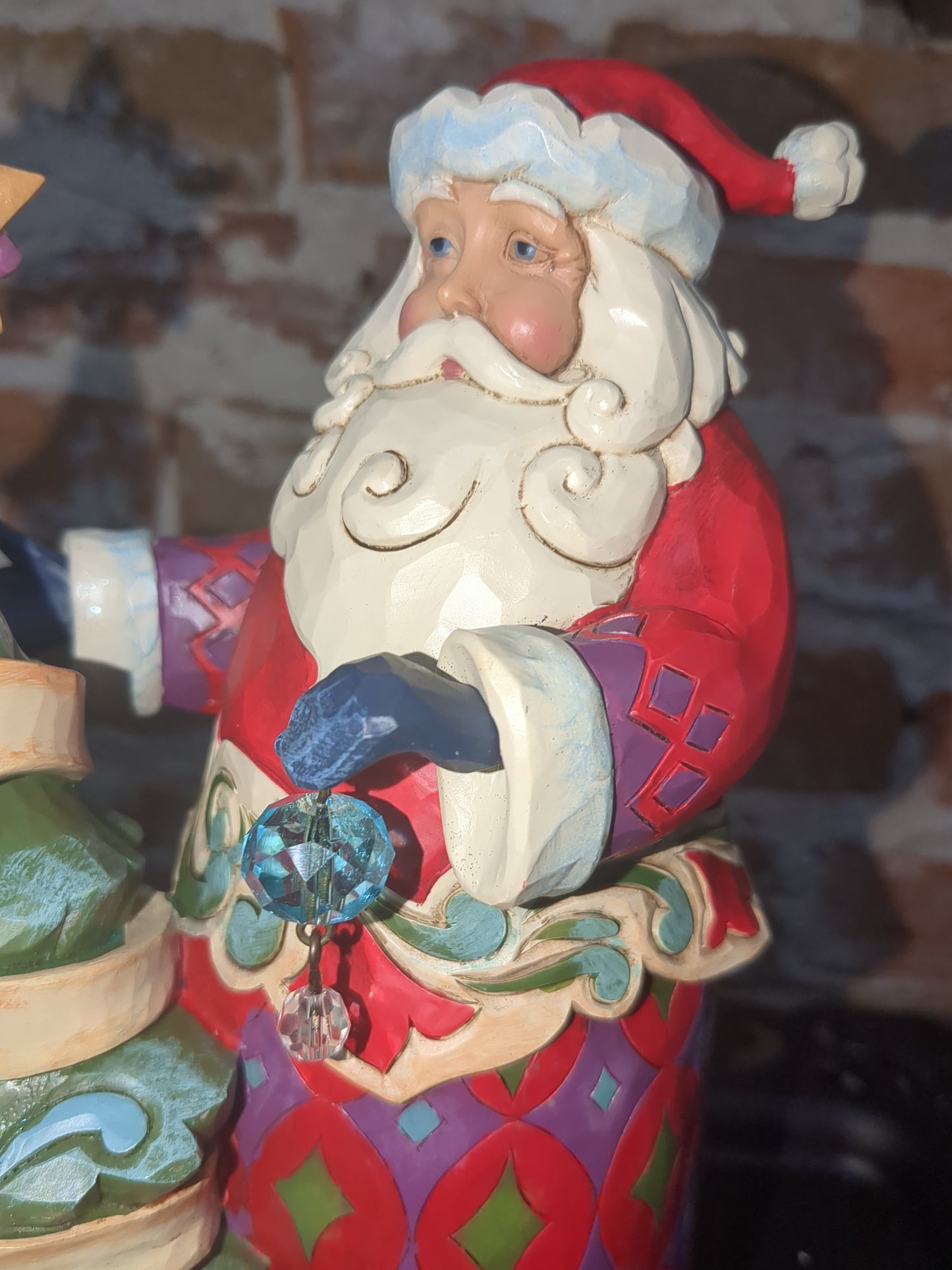 Jim Shore Heartwood Creek 15th Anniversary Santa With Tree Figurine 4059000r