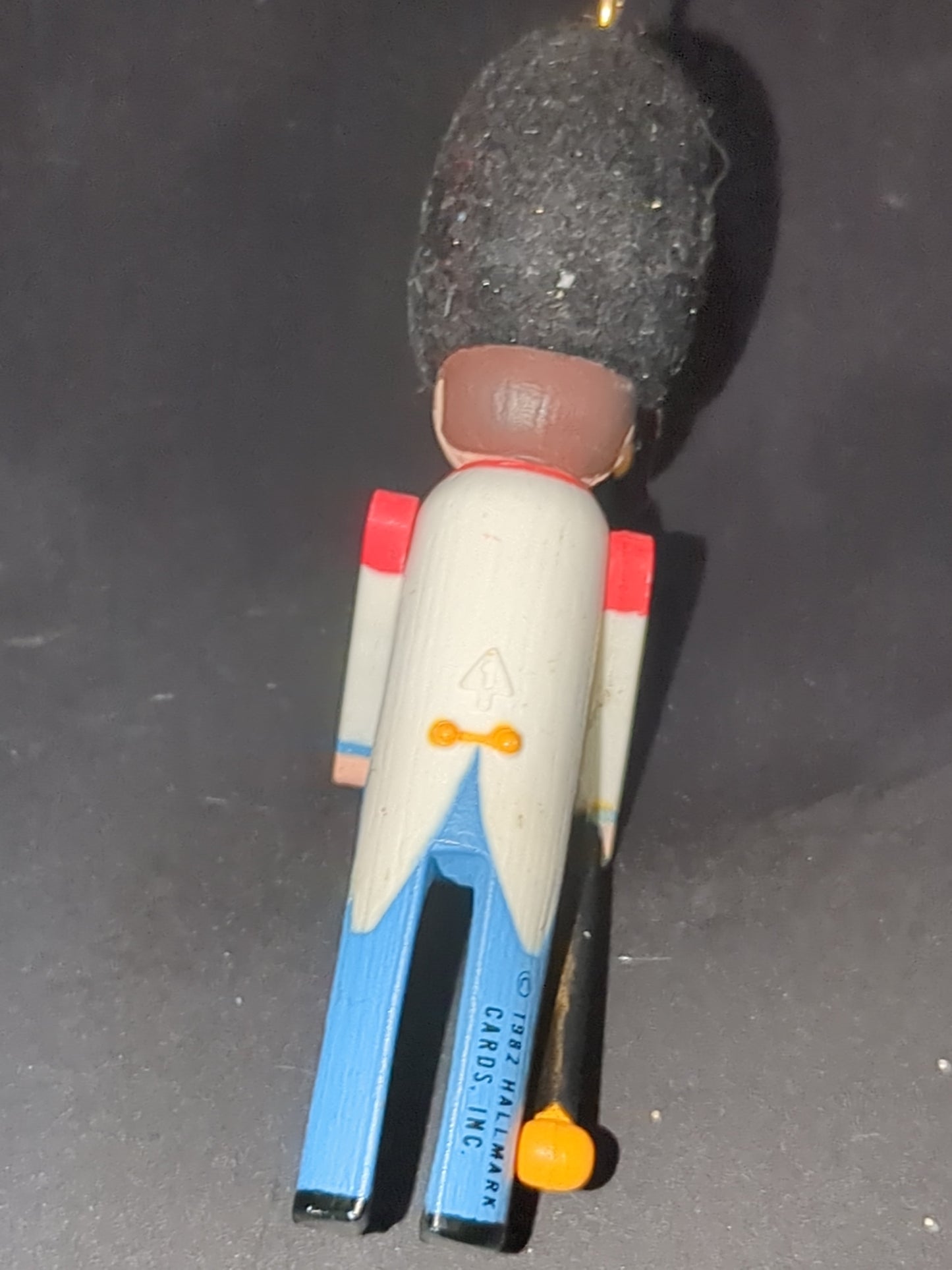 Hallmark Keepsake Ornament 1982 miniature Clothespin Soldier England Queen's Royal Guard ornament 1st in Series hos1