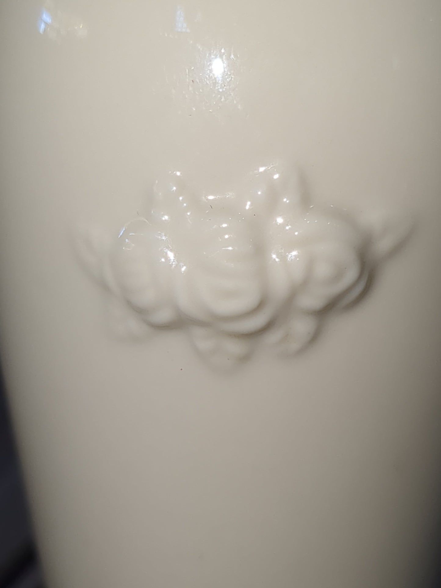 Vintage Lenox Rose Blossom Bud Vase Ivory Porcelain 24k Gold Trim 6" Tall lbv