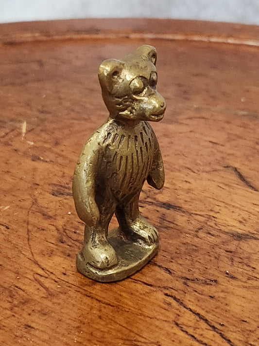 Miniature brass bear br87