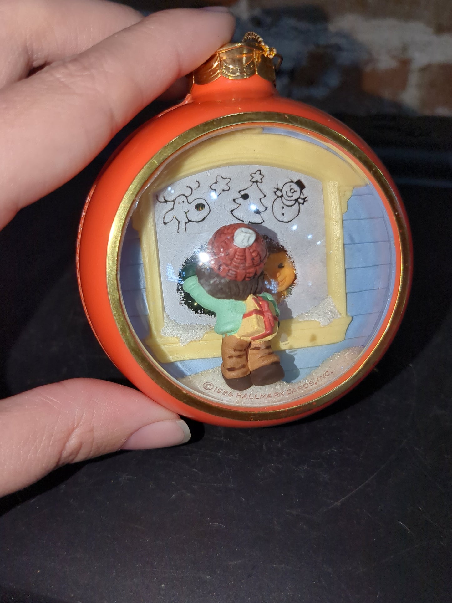 Four vintage Hallmark Keepsake 1981 and 1984 Christmas Ball Ornaments some light up ho321