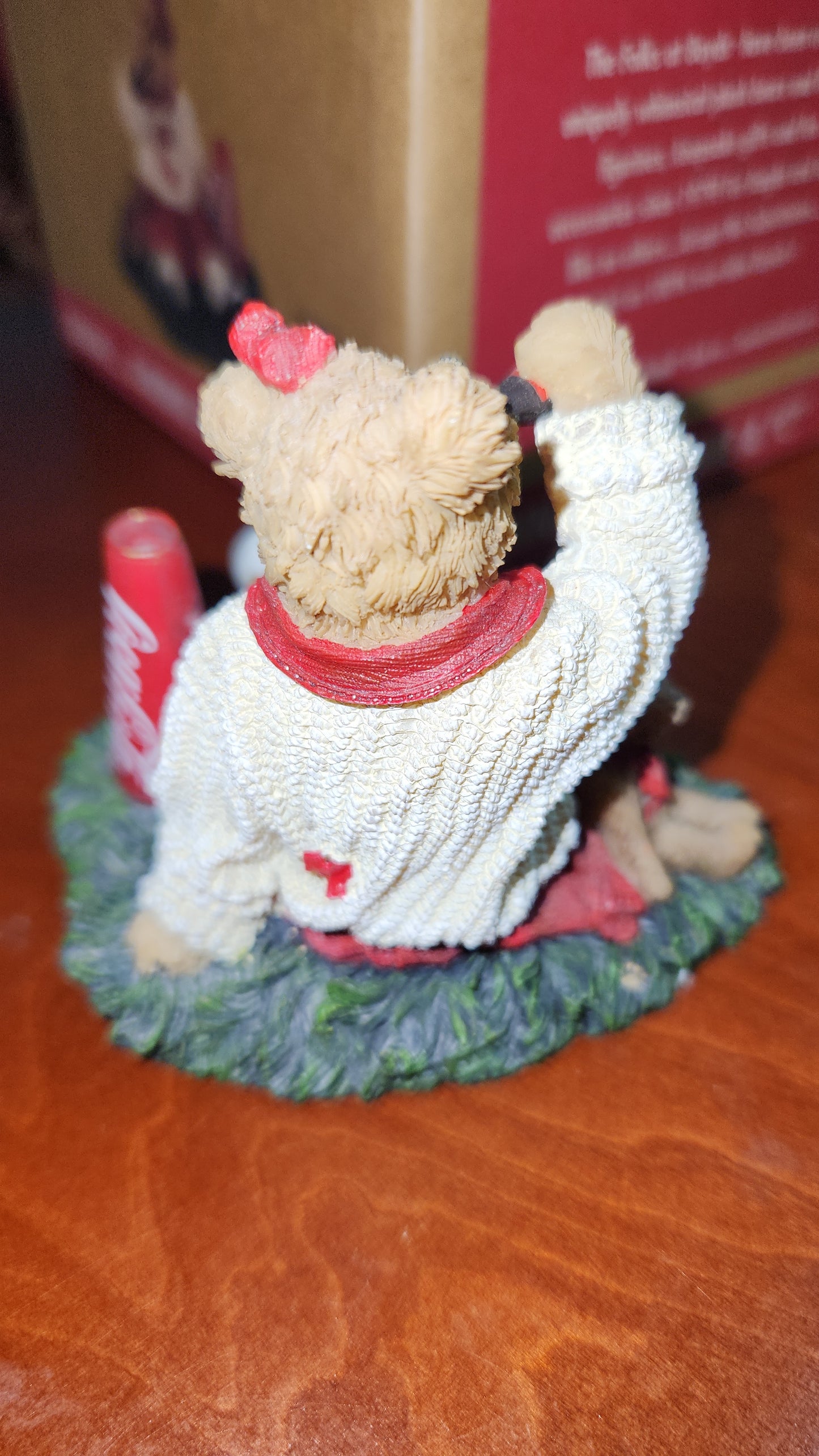 Coca-Cola Coke Boyds Bear cheerleader Dinah Gimmie A "C" Figurine 919938 Coke cc231a