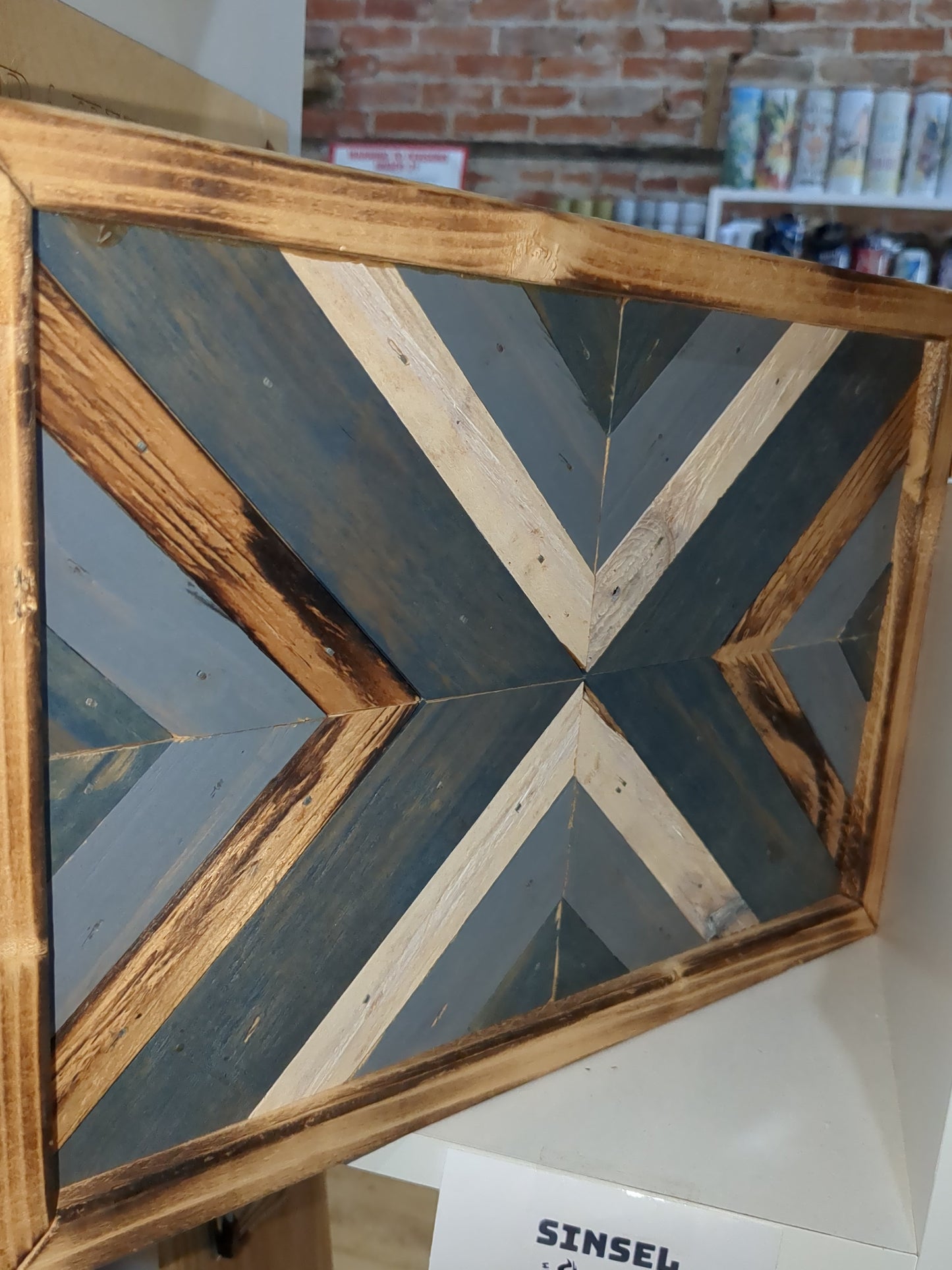 Wall Art #2 made from wood painted stained