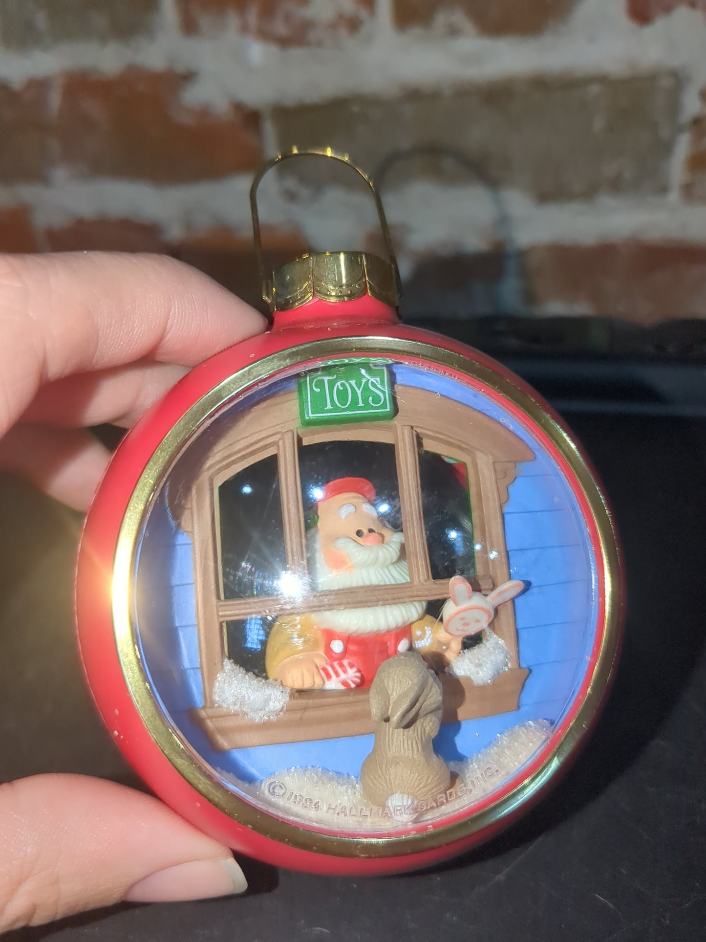 Four vintage Hallmark Keepsake 1981 and 1984 Christmas Ball Ornaments some light up ho321