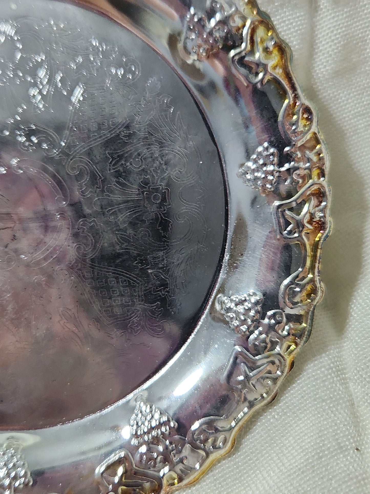 Vintage Set Of 4 Crea Milano Design silver-plated coaster set MCM