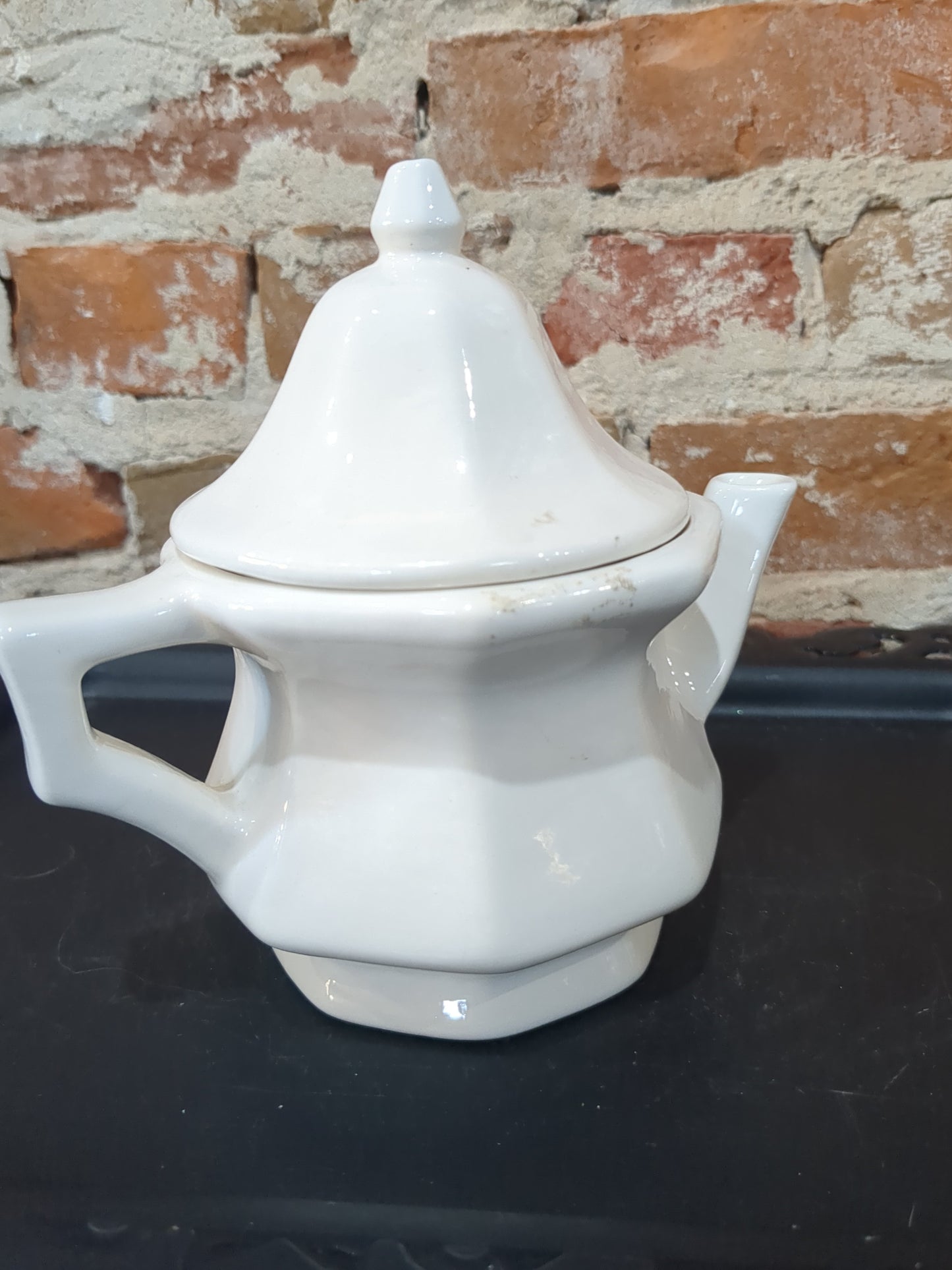 Vintage Avon Blue & White China Teapot av12