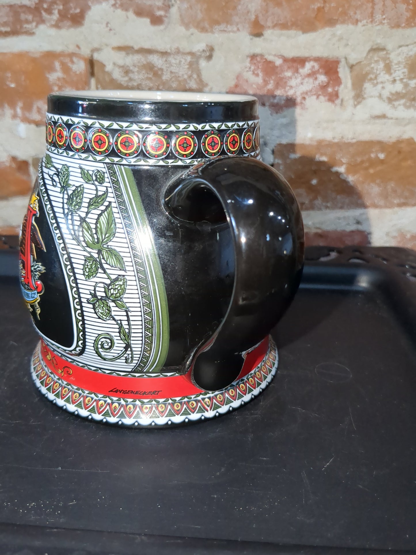 Budweiser Mug A& E 1872 Edition 1st in series 1992 black