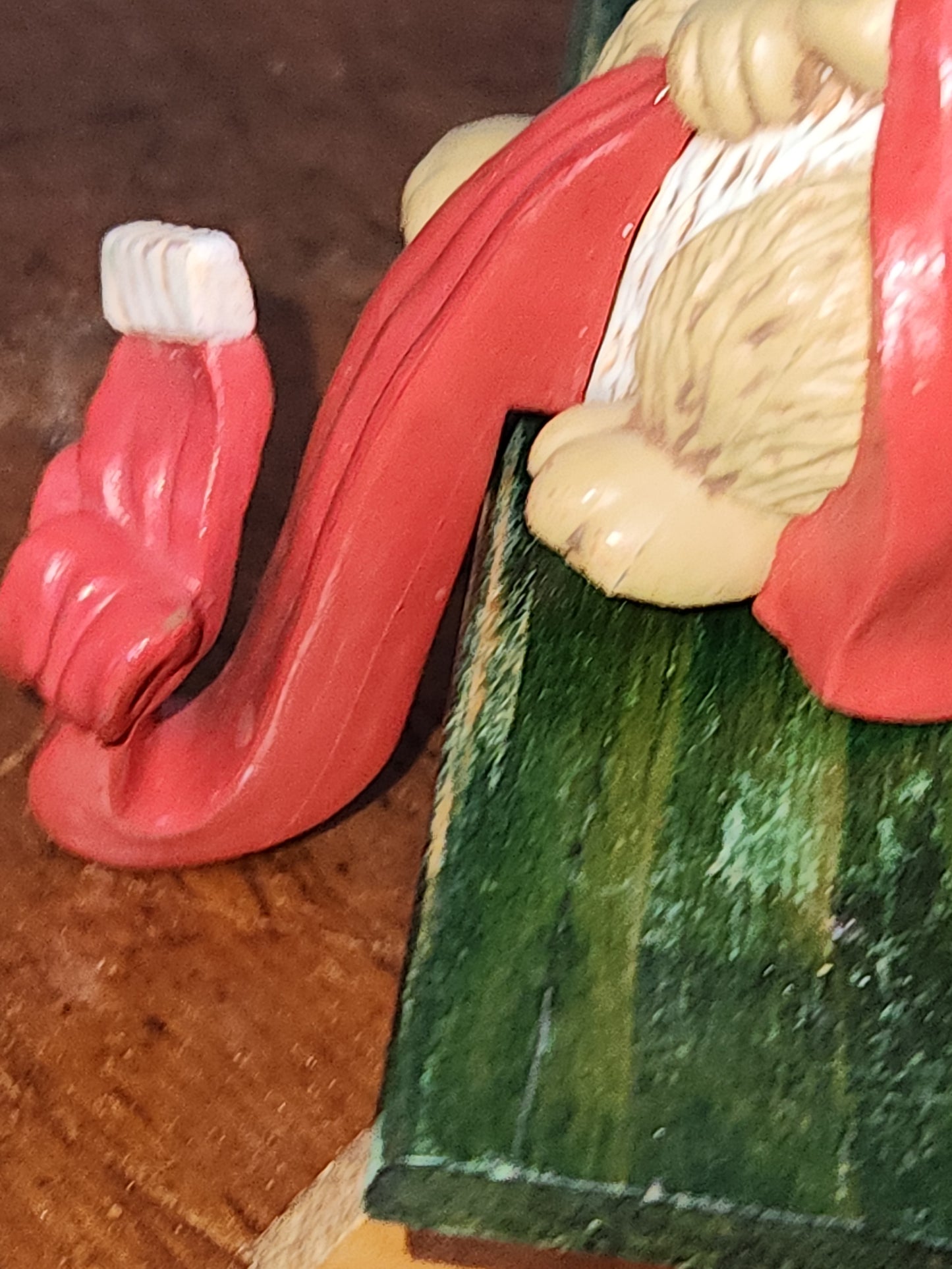 Vintage Hallmark Raccoon & Mouse Christmas Stocking Hanger 1984 sh86