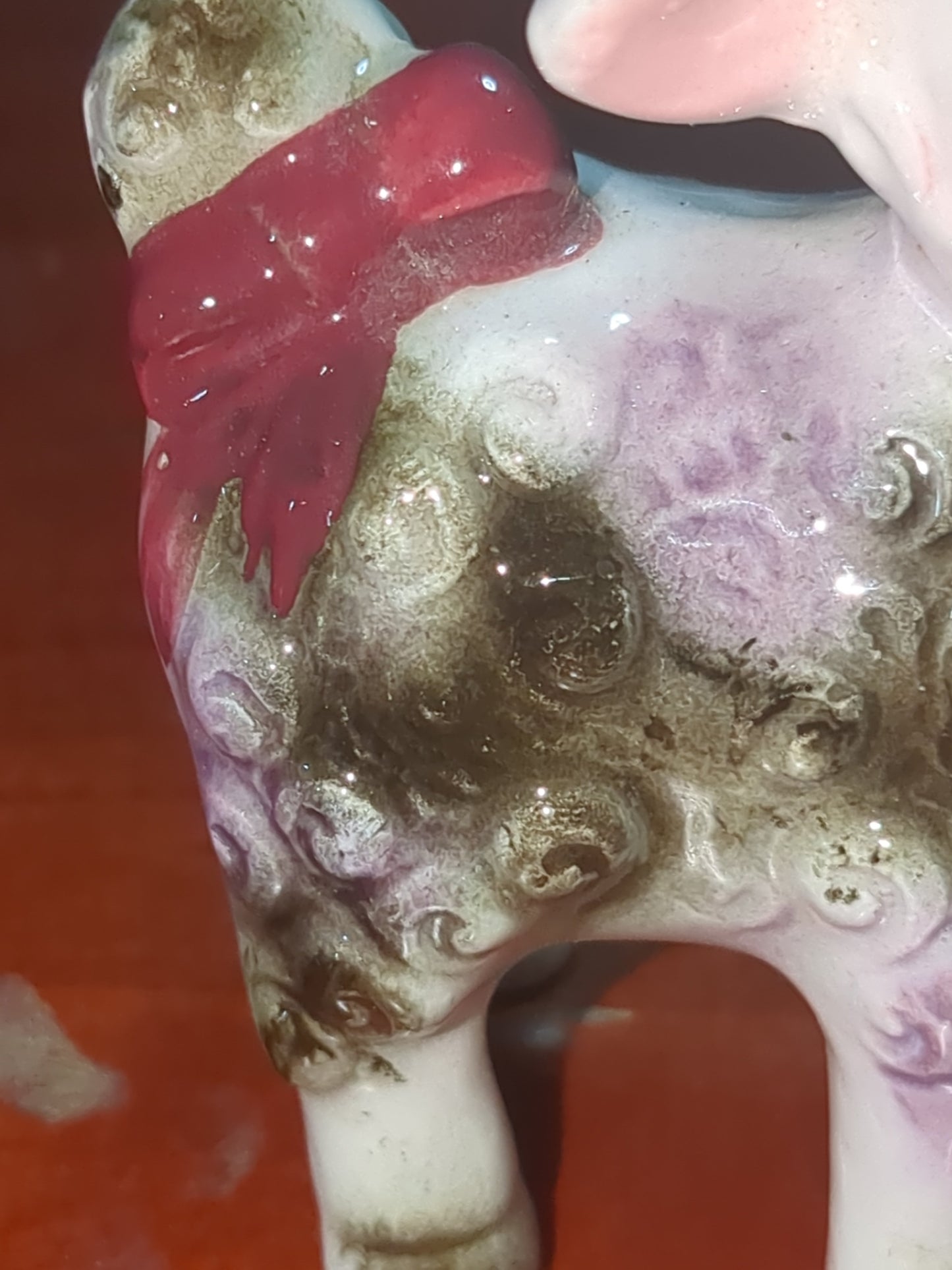 Hand painted porcelain Sheep lamb made in Japan fig2