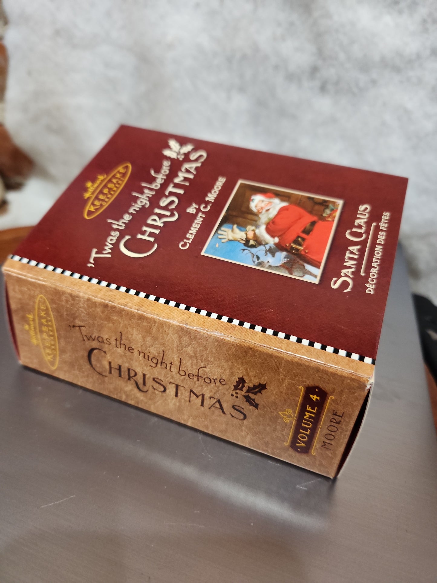 Hallmark Keepsake Ornament 2001 Twas the Night Before Christmas Santa Claus ho801
