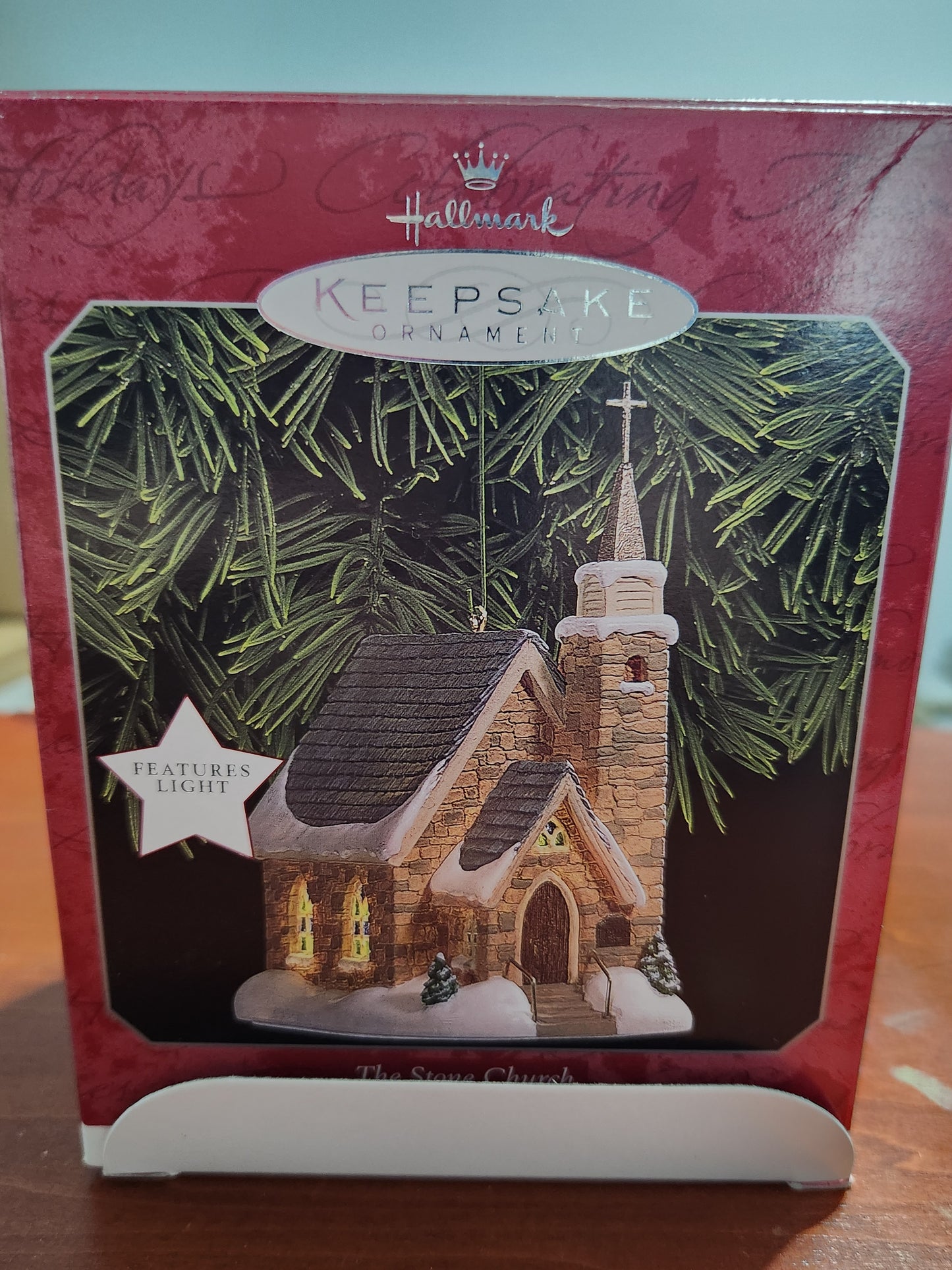 Vintage Hallmark Keepsake Ornament The Stone Church Magic 1st in Candlelight Services Series 1998 ho154