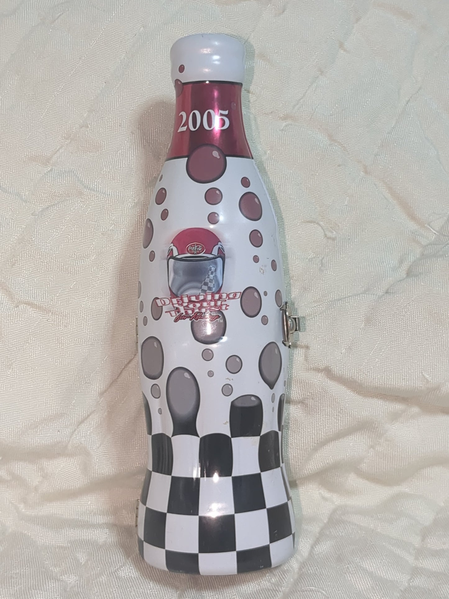 2005 Driving you Thirst Coca-Cola Coke and NASCAR hindged tin cct3