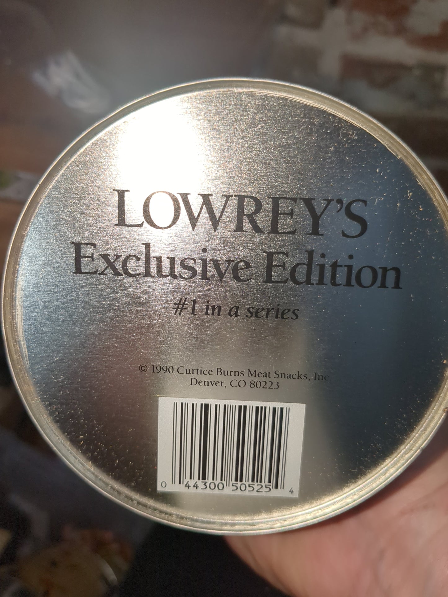 Vintage Collectible Lowrey's Ducks Unlimited Spooked Tin Container Exclusive First Edition 1990 tin889