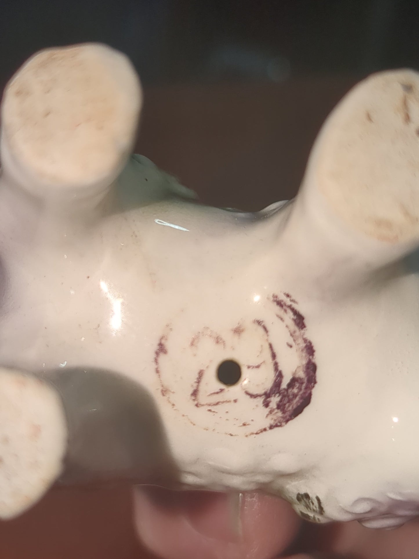 Hand painted porcelain Sheep lamb made in Japan fig2