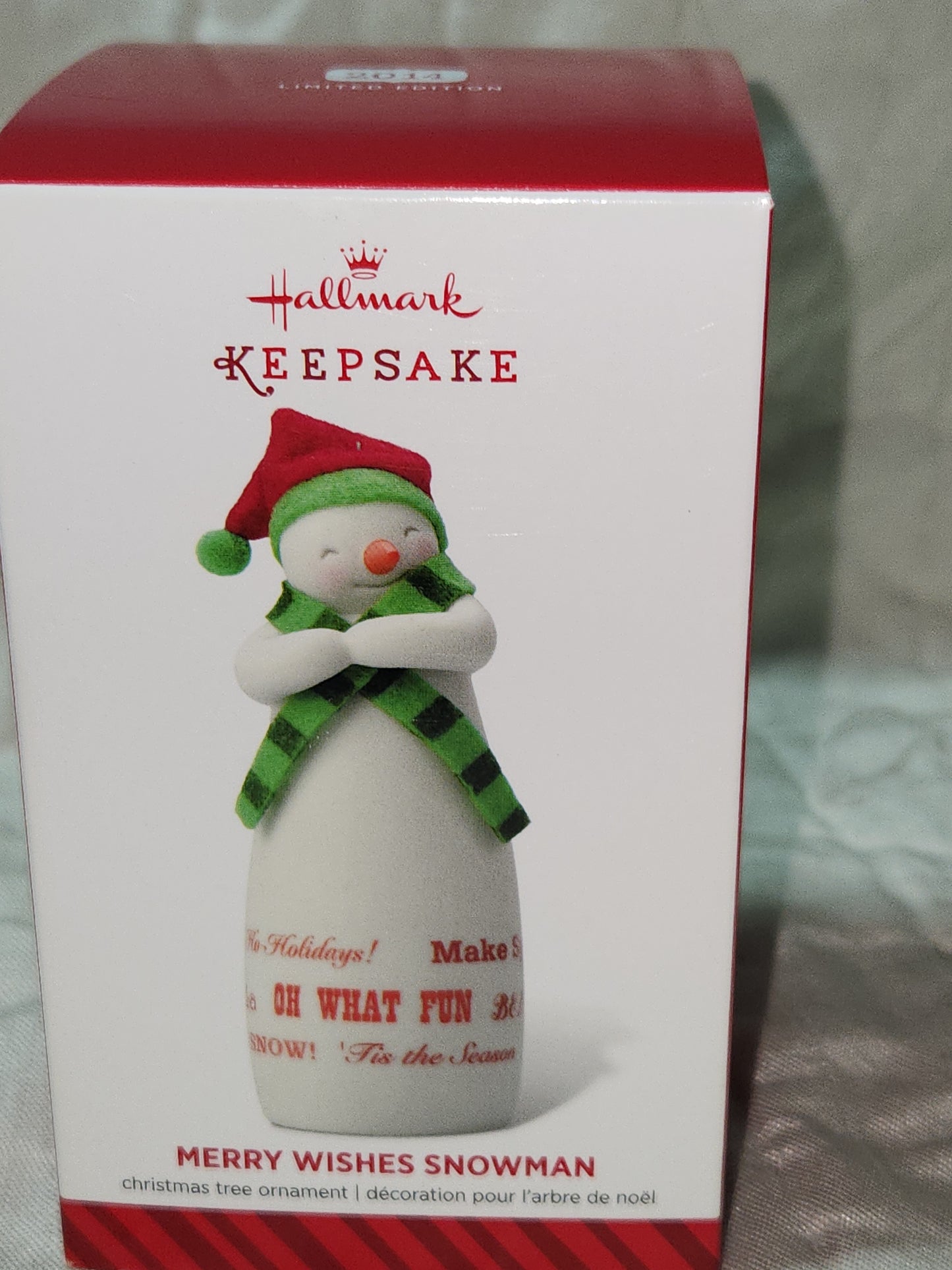 Hallmark Keepsake Ornament 2014 Merry Wishes Snowman Limited Edition ho111