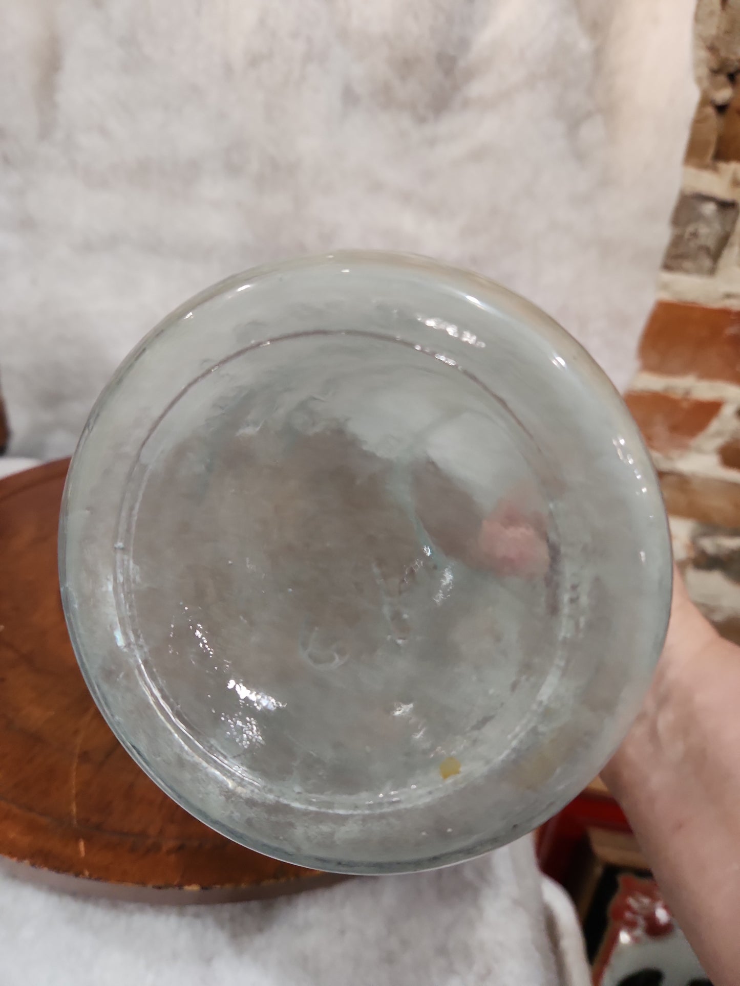 Vintage Light Aqua Blue 1/2 Gallon Embossed Mason's Patent Nov. 30th 1858 jar54