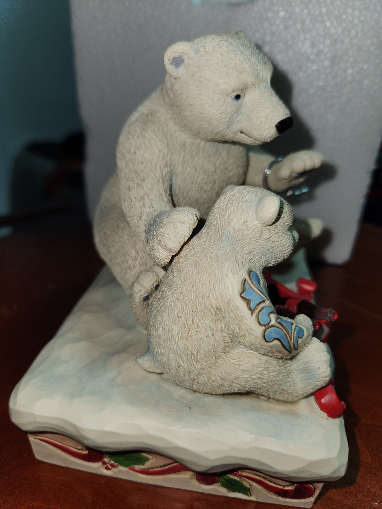 Coca-Cola Coke Jim Shore Polar Bear and child "Holiday Treat" item 6003597 cc203