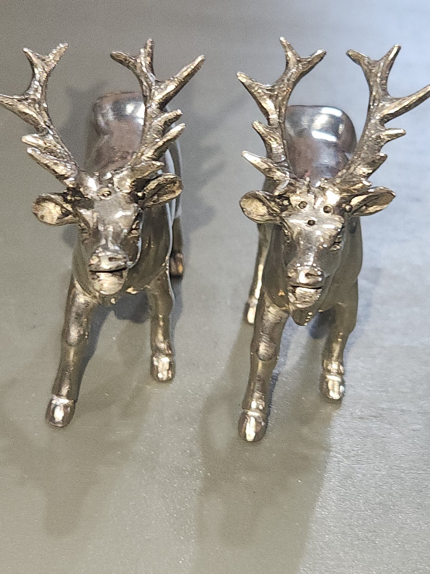 Vagabond Pewter deer salt and pepper set reindeer elk deer sps13