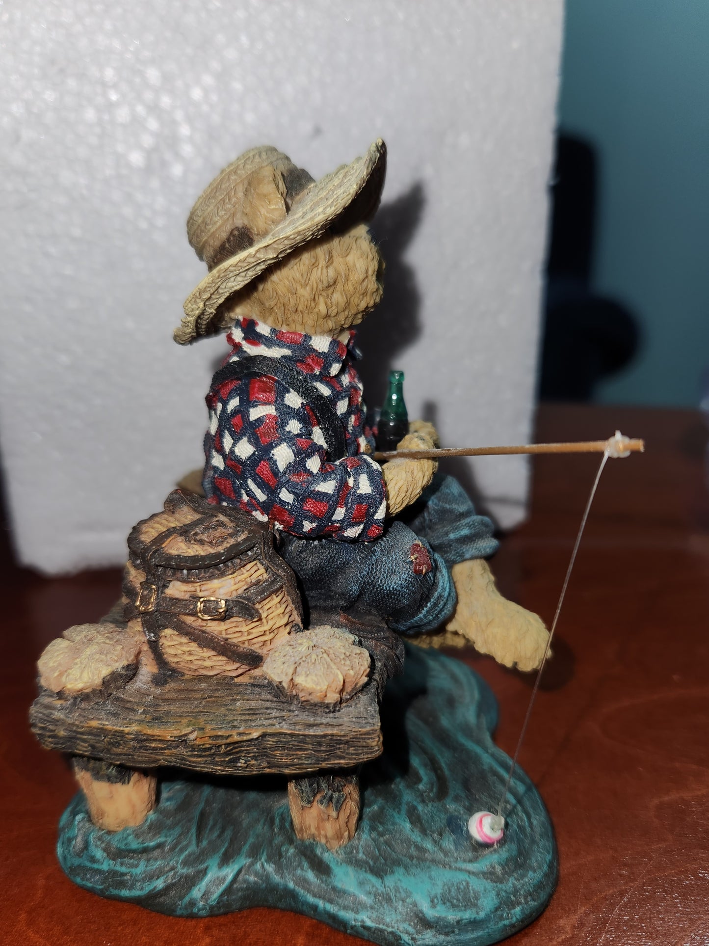 Boyds Bear Coca-Cola Coke figurine exclusive to Cracker Barrel Jimmie...favorite pastimes. Cc231b