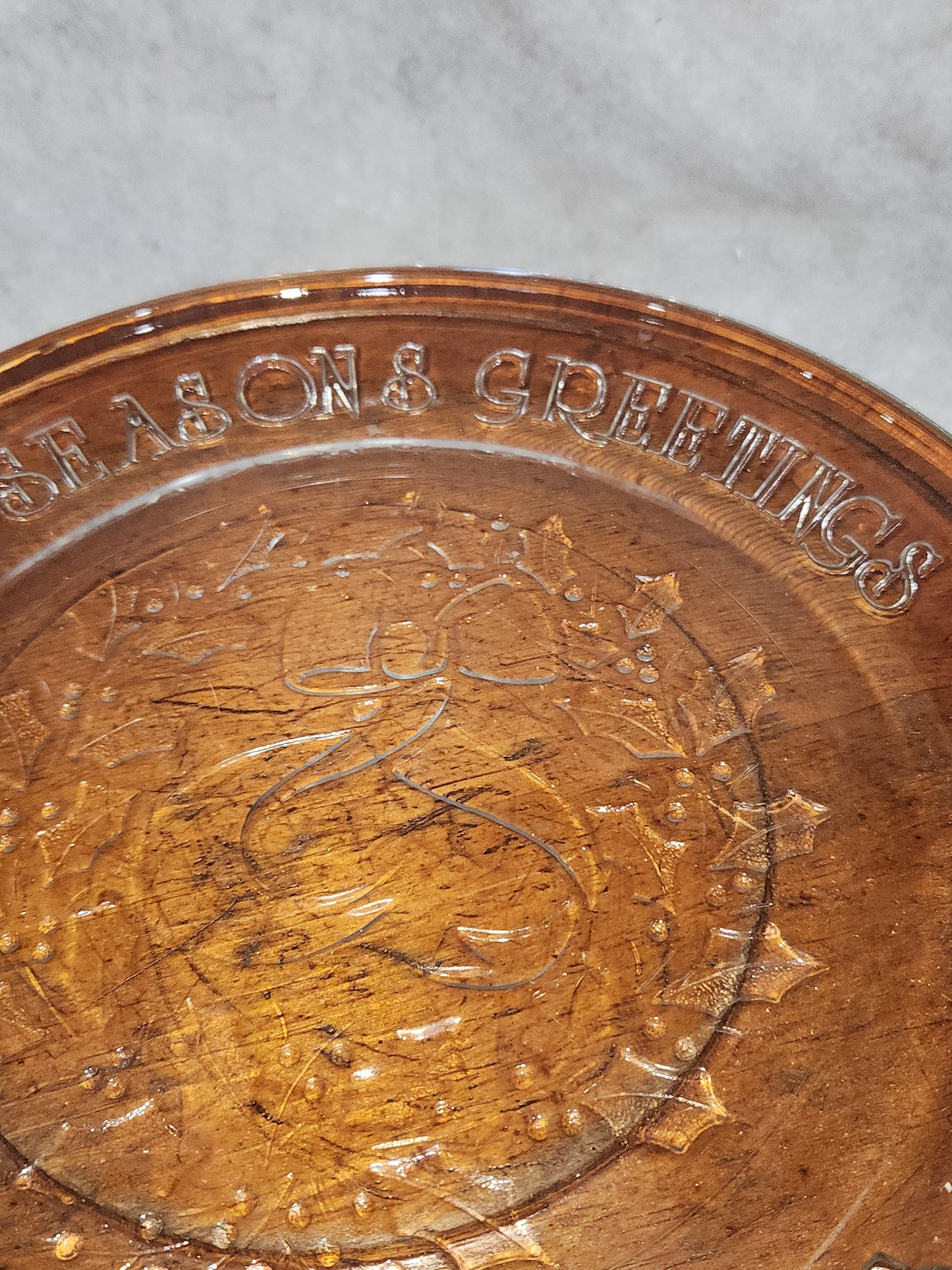 Vintage Anchor Hocking Wreath Platter Design ah7