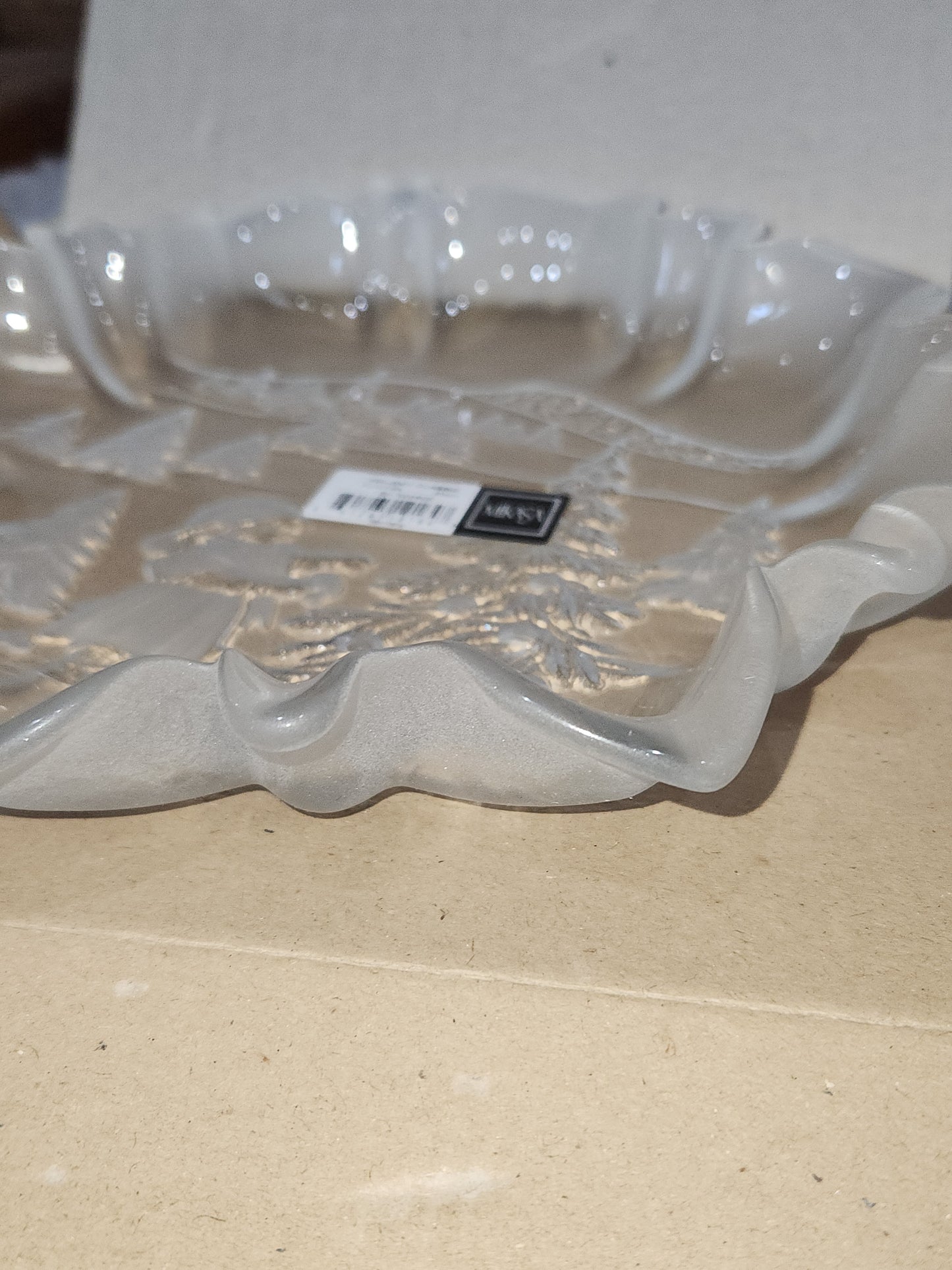 Vintage Mikasa Holiday Classics Christmas Platter Frosted Christmas Platter NIB mk29