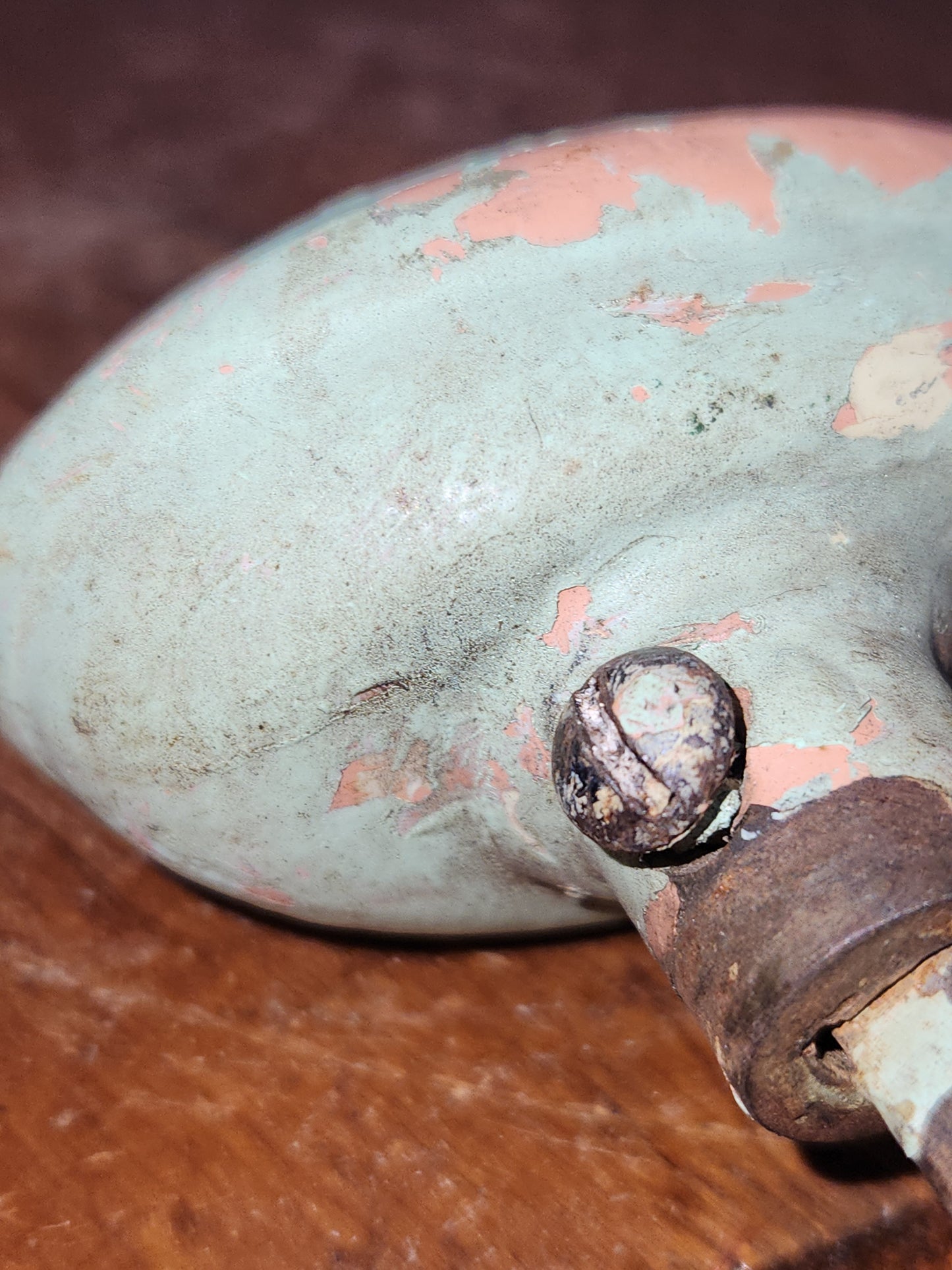 Antique Metal Painted Door Knobs attached to a stem Magnetic kn22