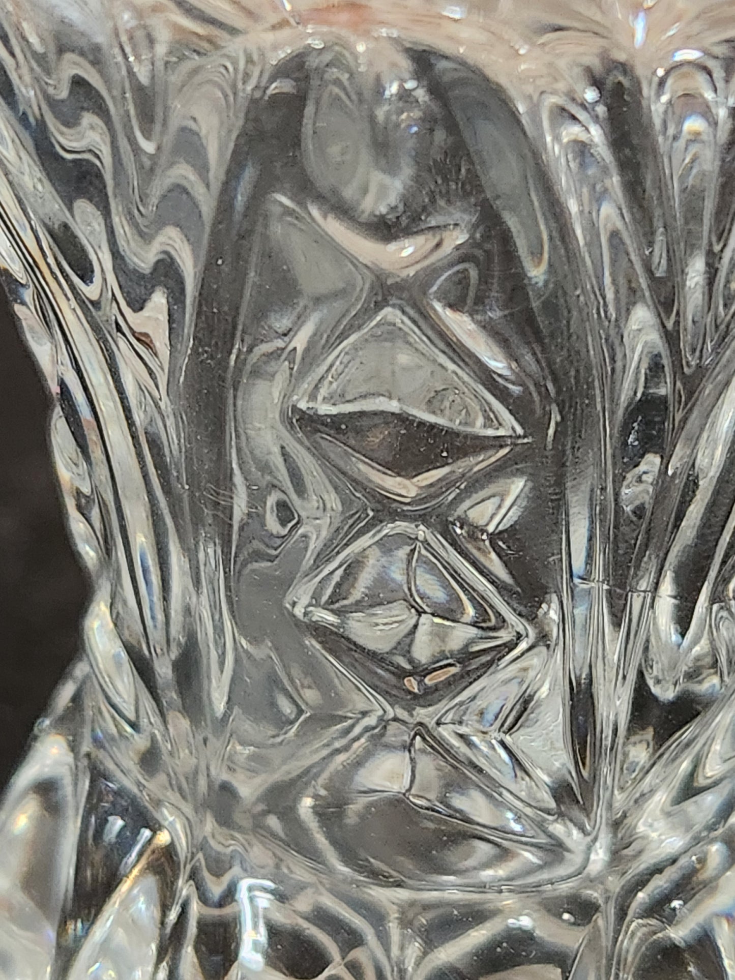 Vintage Mid Century Glass Crystal Yugoslavia Zajecar Vase or toothpick holder vas67