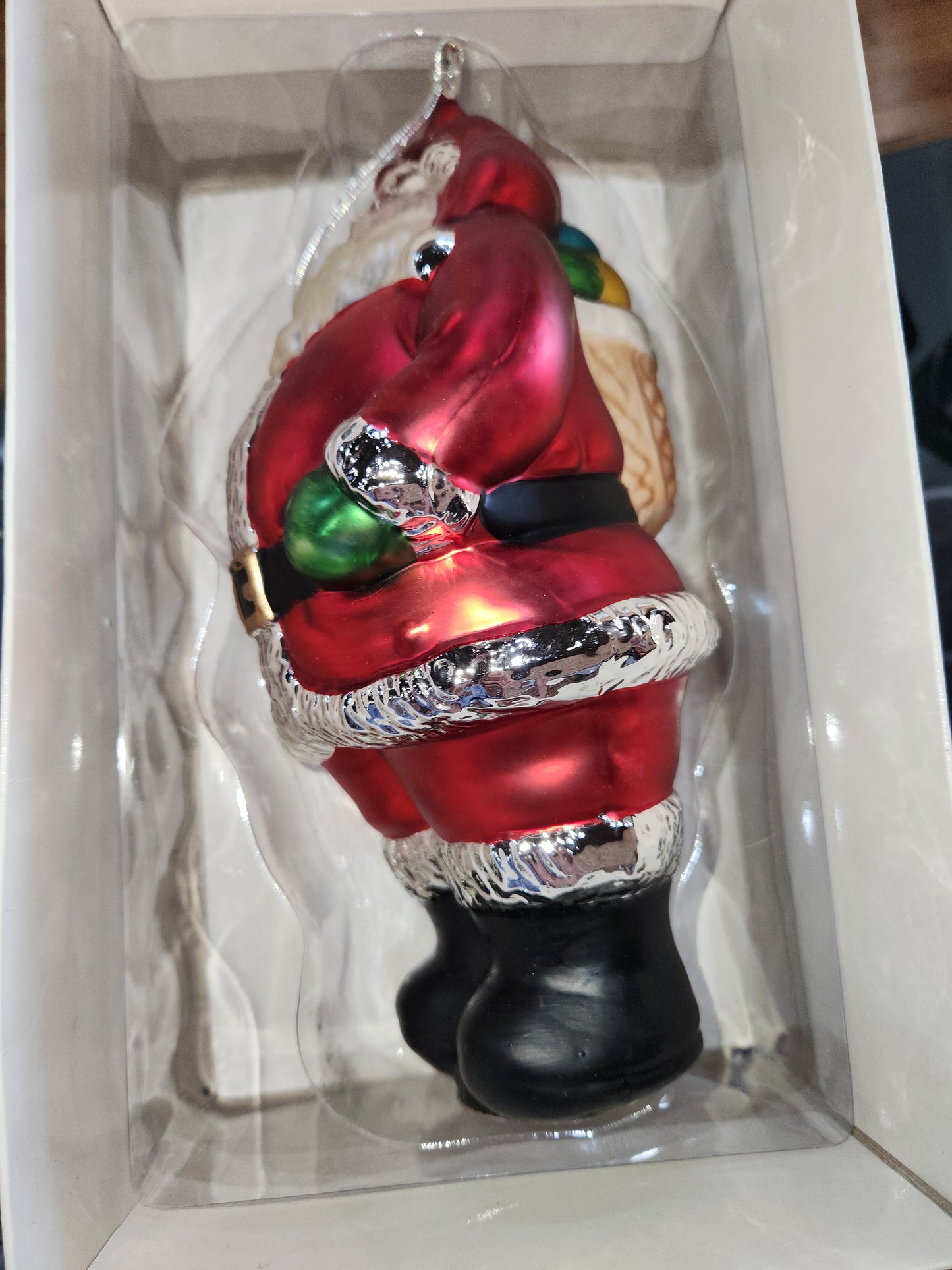 Department 56 St Nick Santa Claus Christmas Ornament Mercury Glass 9.5 Inch orn87