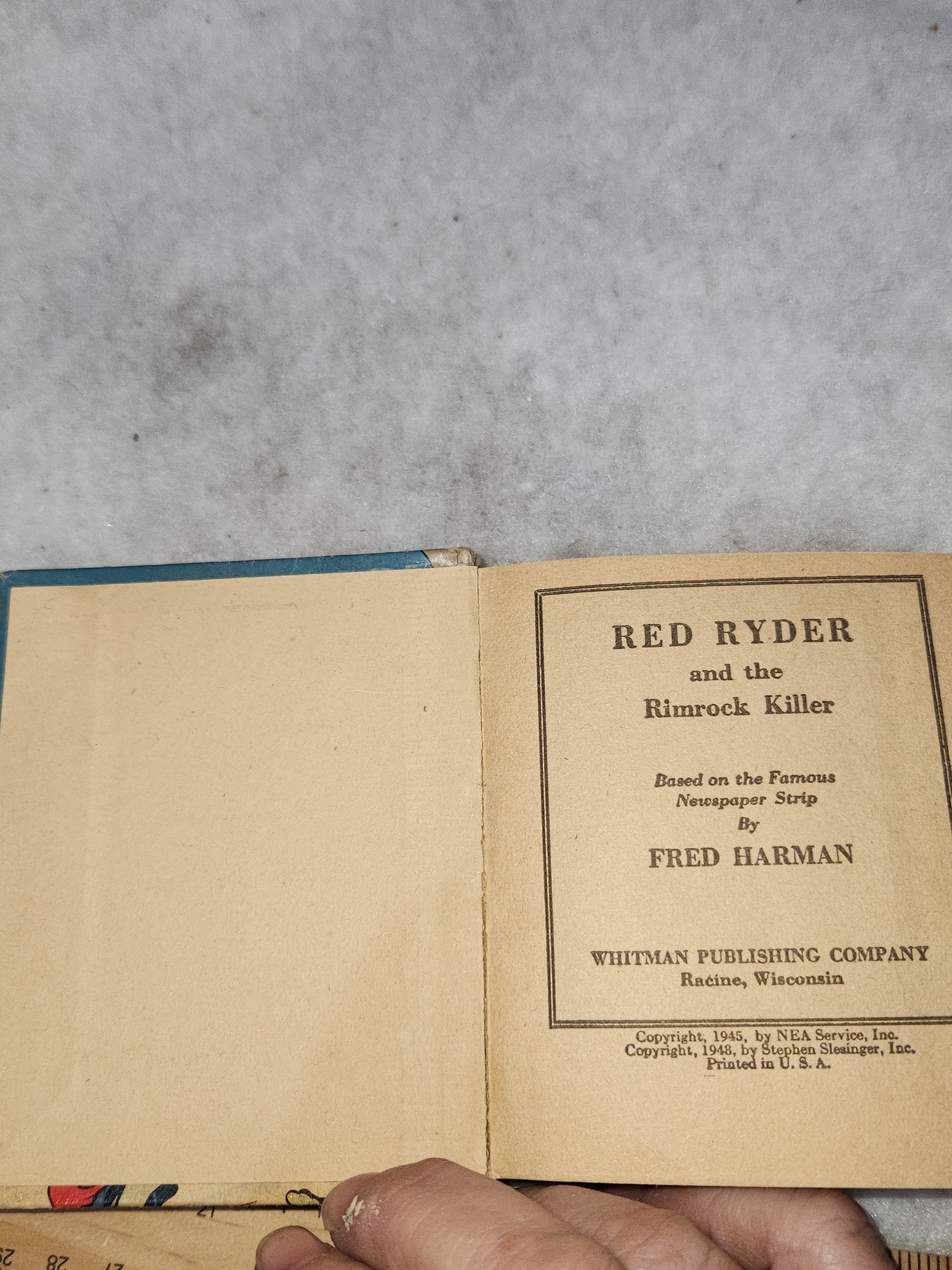Vintage Big Little Book Better Little Book Red Ryder and the Rimrock Killer