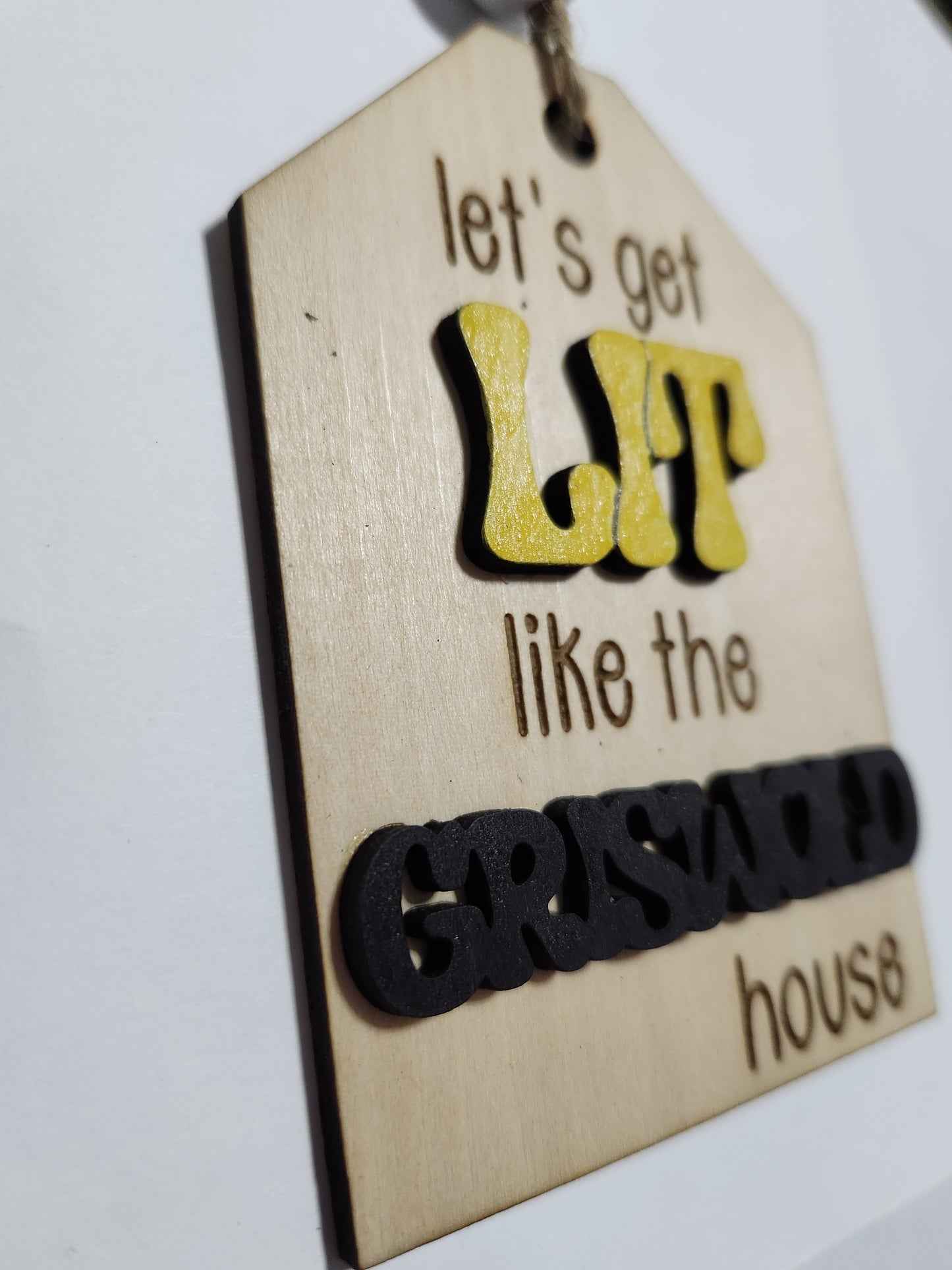 Wine tag let's get LIT like the GRISWOLD house