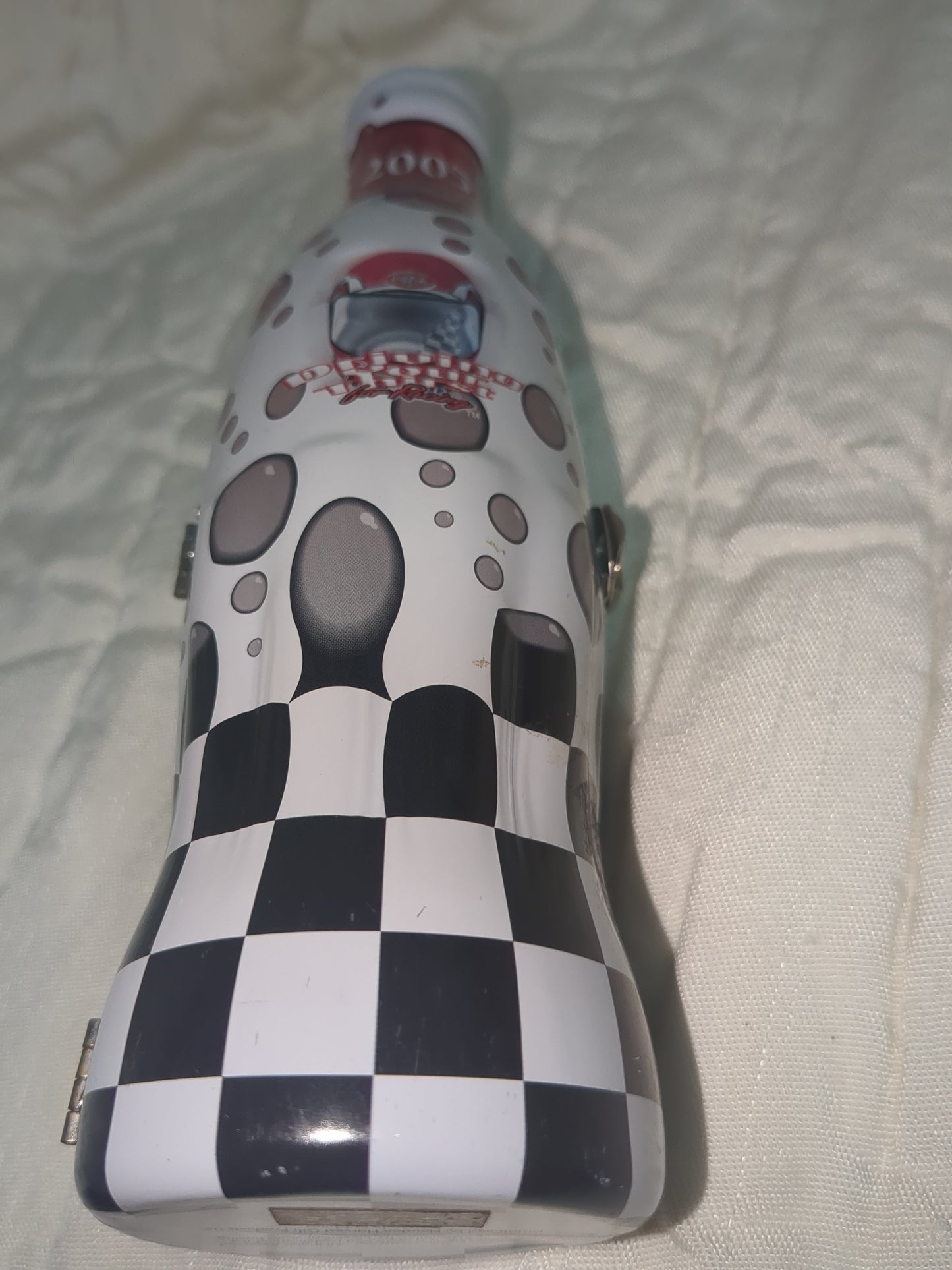 2005 Driving you Thirst Coca-Cola Coke and NASCAR hindged tin cct3