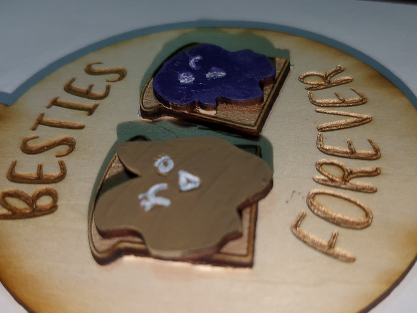 Ornament or car charm Besties Foreve