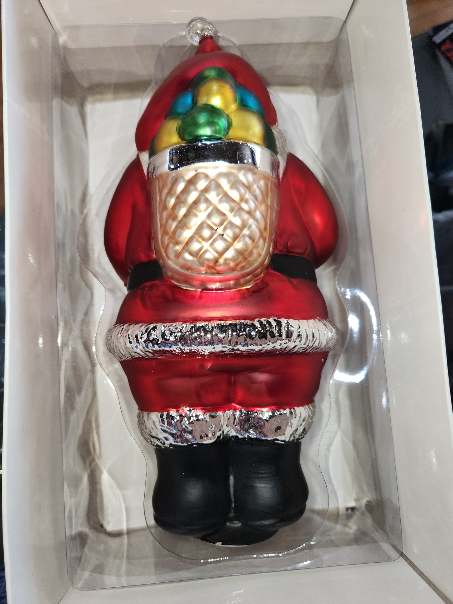 Department 56 St Nick Santa Claus Christmas Ornament Mercury Glass 9.5 Inch orn87