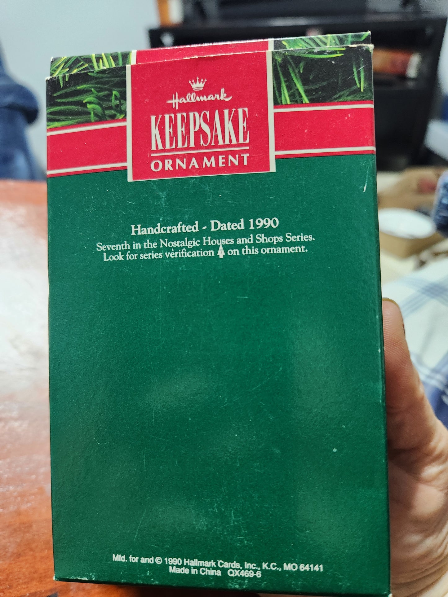 2010 a colonial Christmas Ornament Hallmark Nostalgic Houses, Shops, and Village. 27th in series. has original box