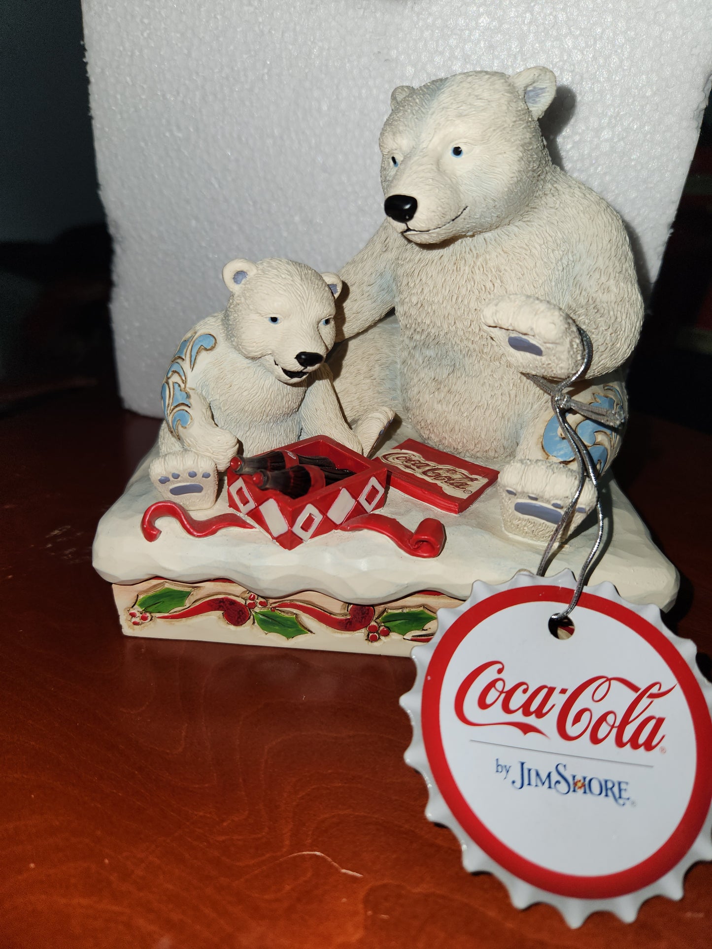 Coca-Cola Coke Jim Shore Polar Bear and child "Holiday Treat" item 6003597 cc203