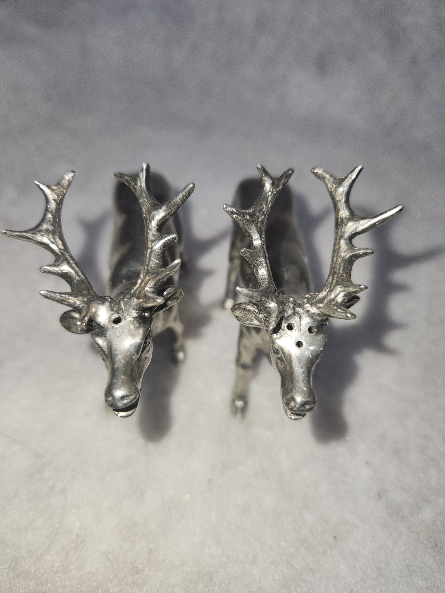 Vagabond Pewter deer salt and pepper set reindeer elk deer sps13