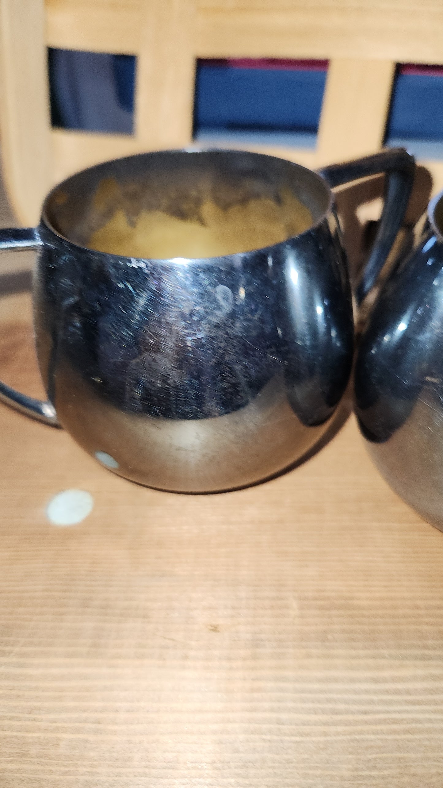 Antique vintage Empire Crafts silver plated creamer and sugar bowl. with bags and box ss98 wn6