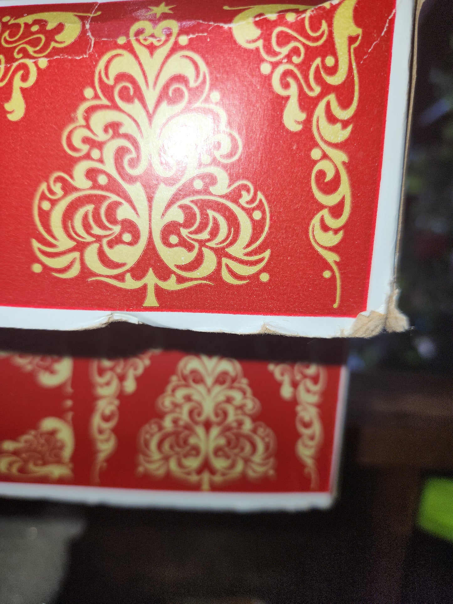 Box of Shiny Brite gold ornament 2 1/4" bo21