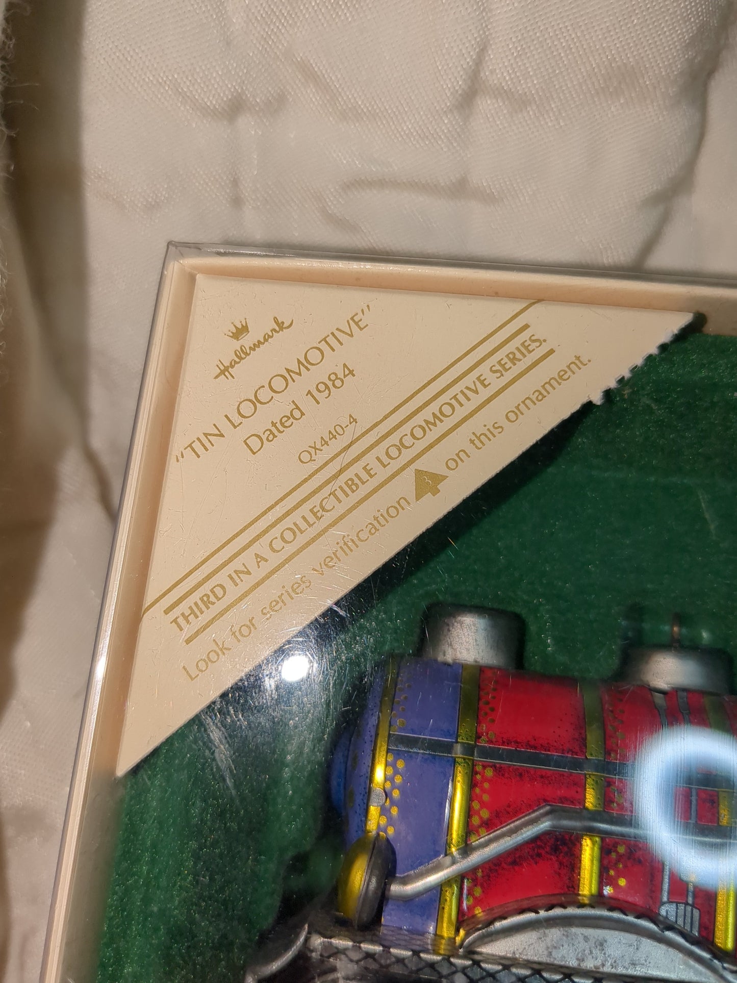 Vintage 1984 Hallmark tin locomotive series train #3 hh293