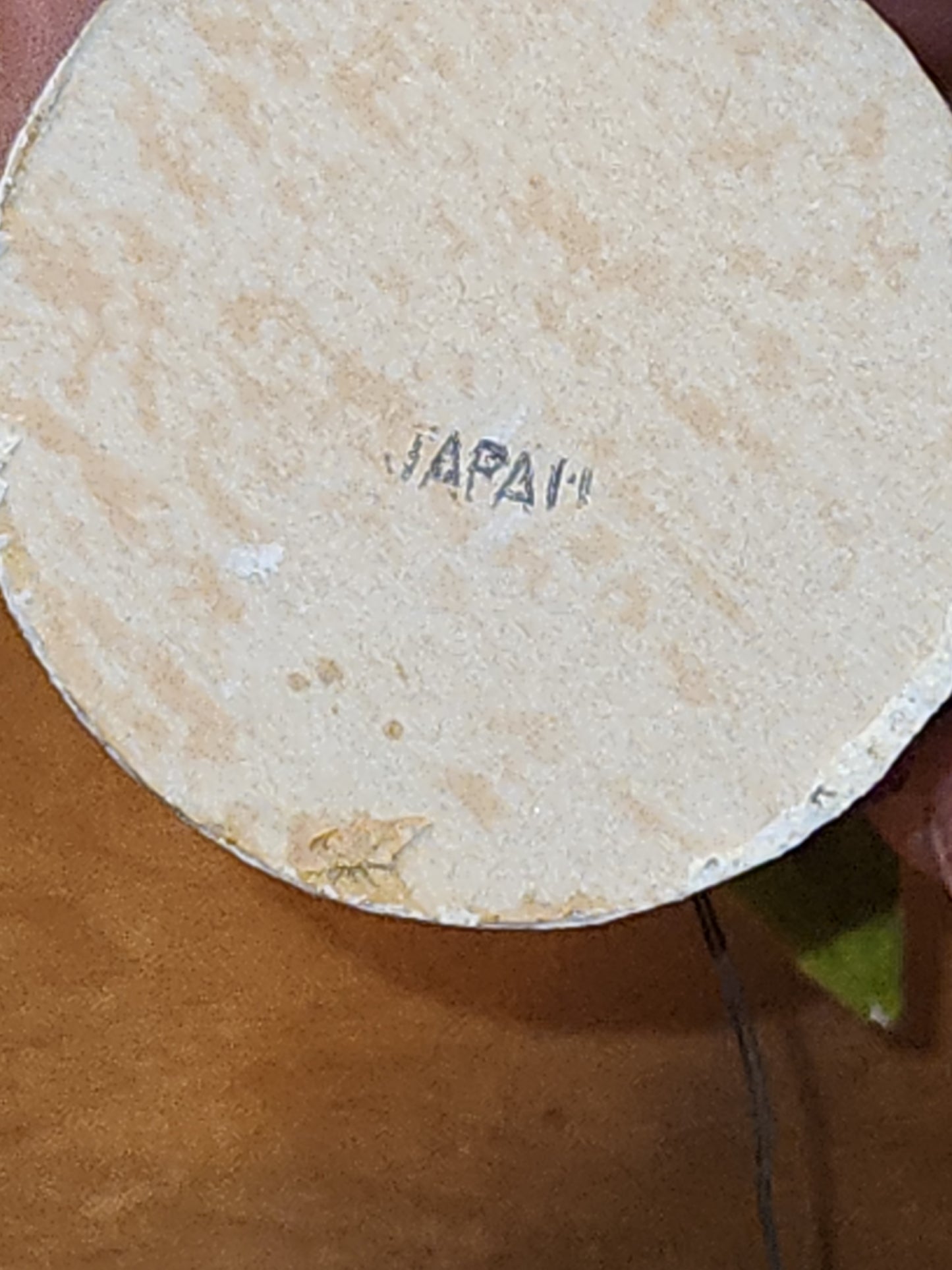 Vintage Pinecone Elf Gnome Dwarf Ornament in Band Playing Cymbals Chenille Plastic Face Mica Japan