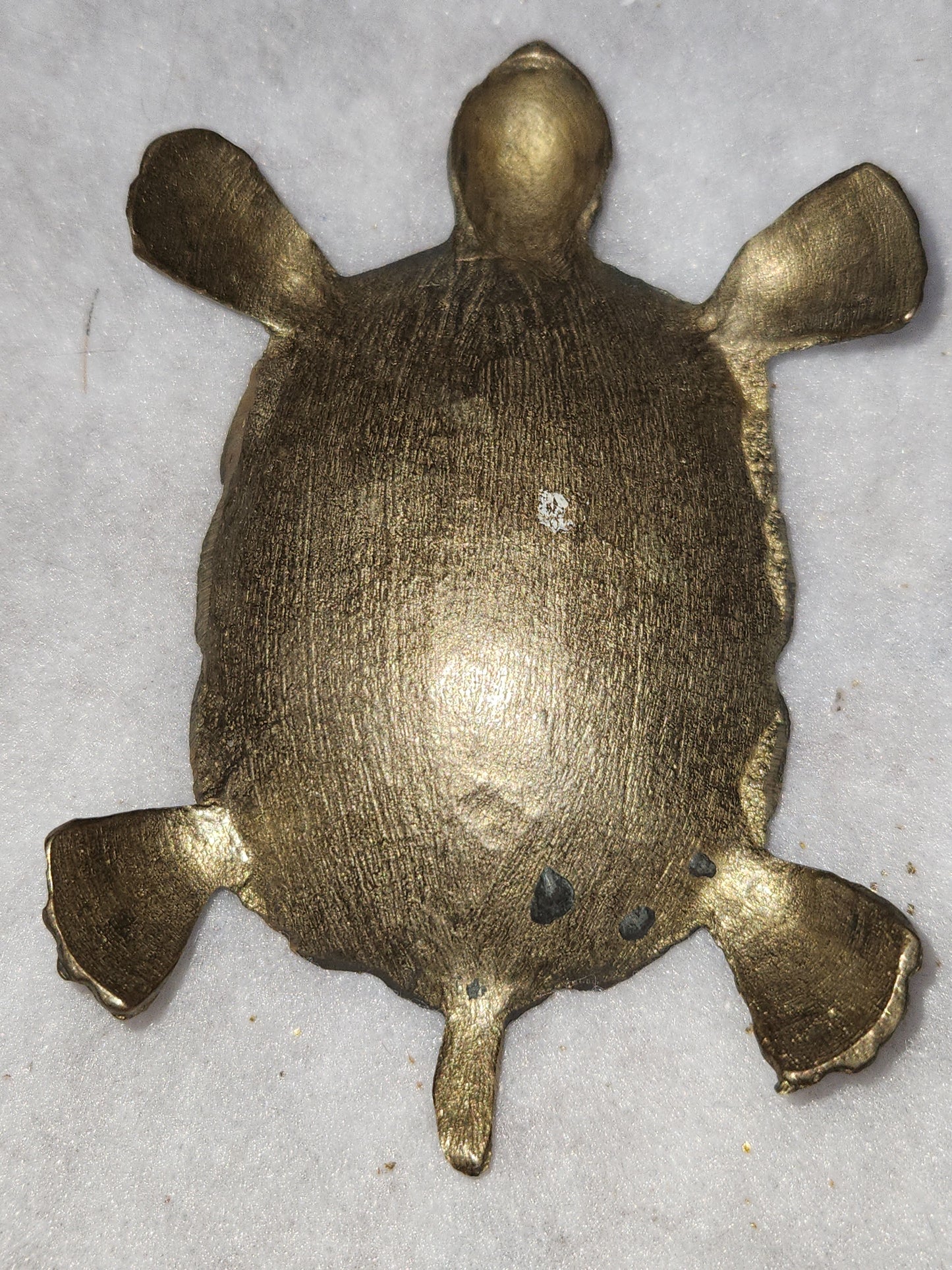 Vintage Solid Brass turtle trinket dish br120