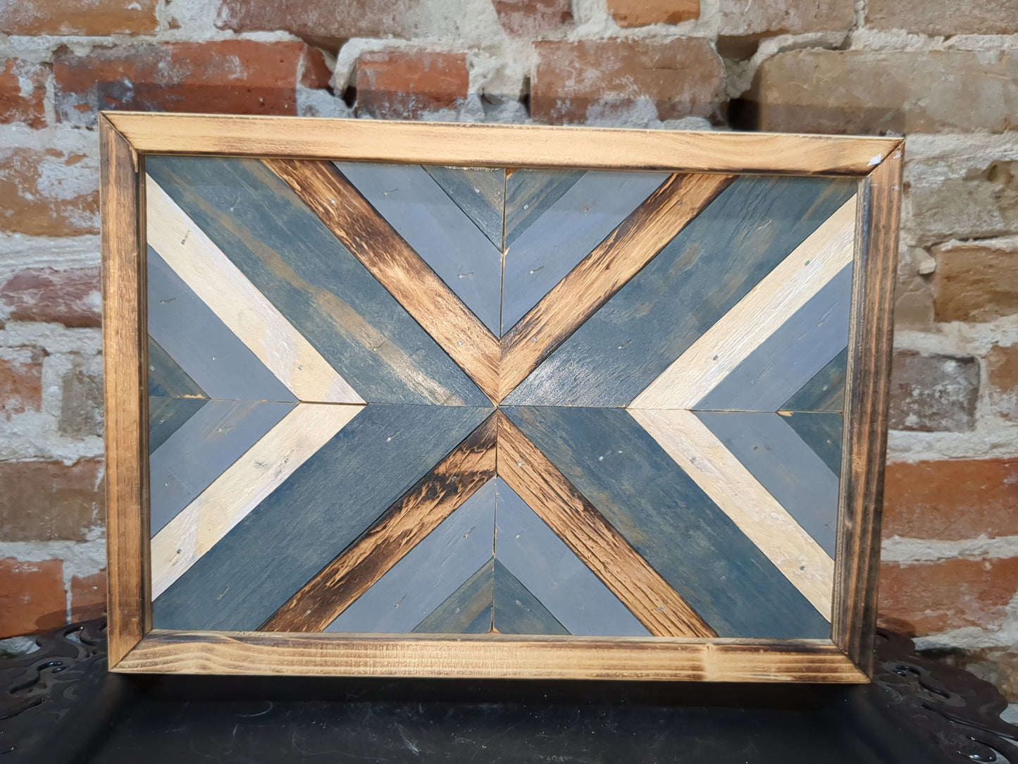 Wall Art made from wood painted stained #1