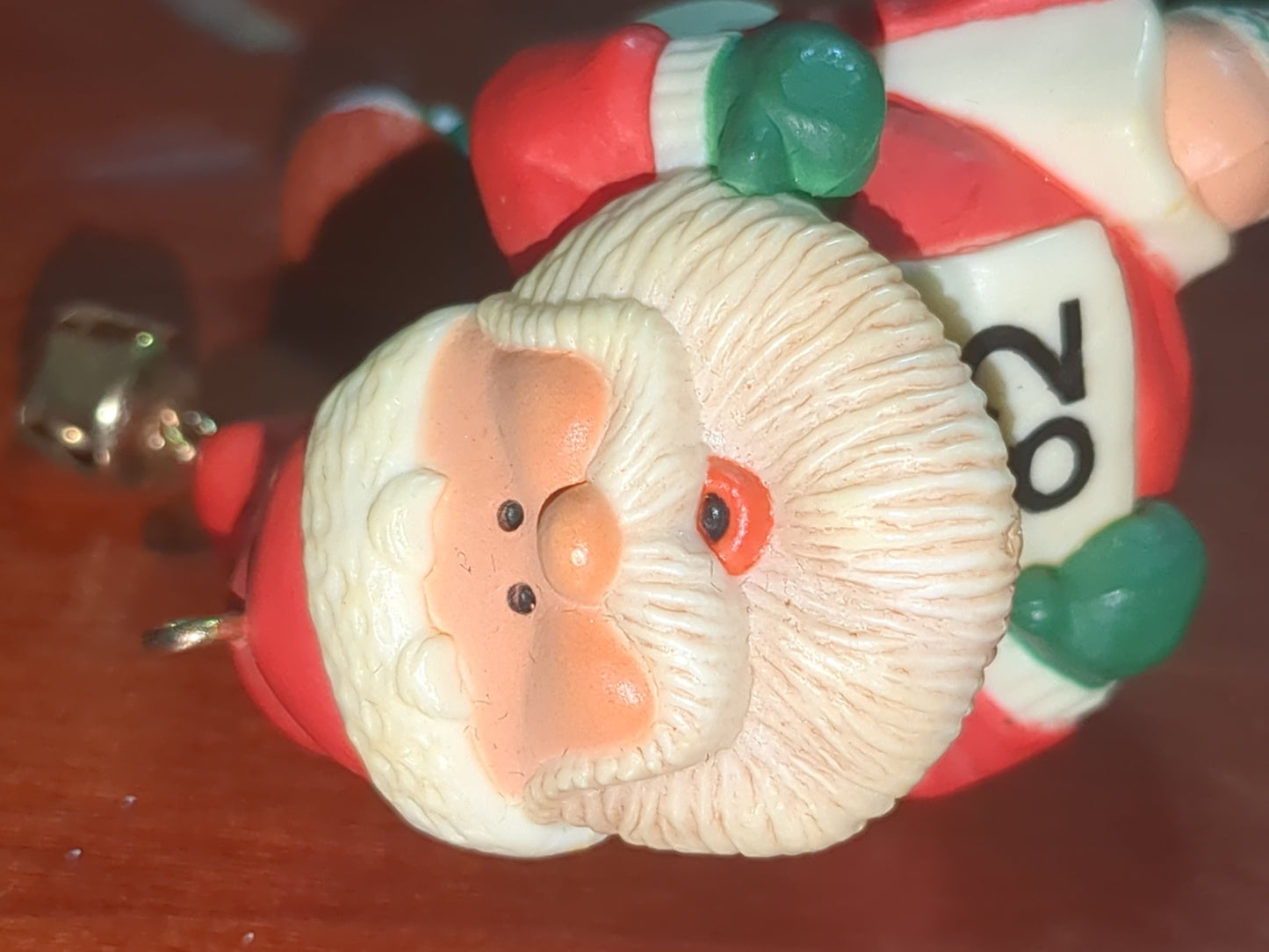 Vintage Hallmark Jogging Santa Claus Christmas Ornament Running Marathon Runner 1982 ho654